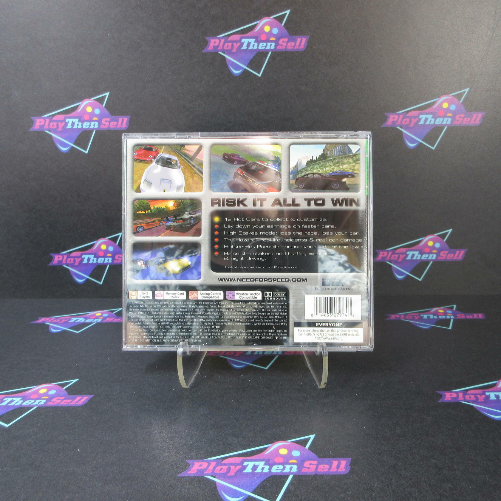 Need For Speed 4 High Stakes GH PS1 PlayStation 1 + Reg Card - Like New