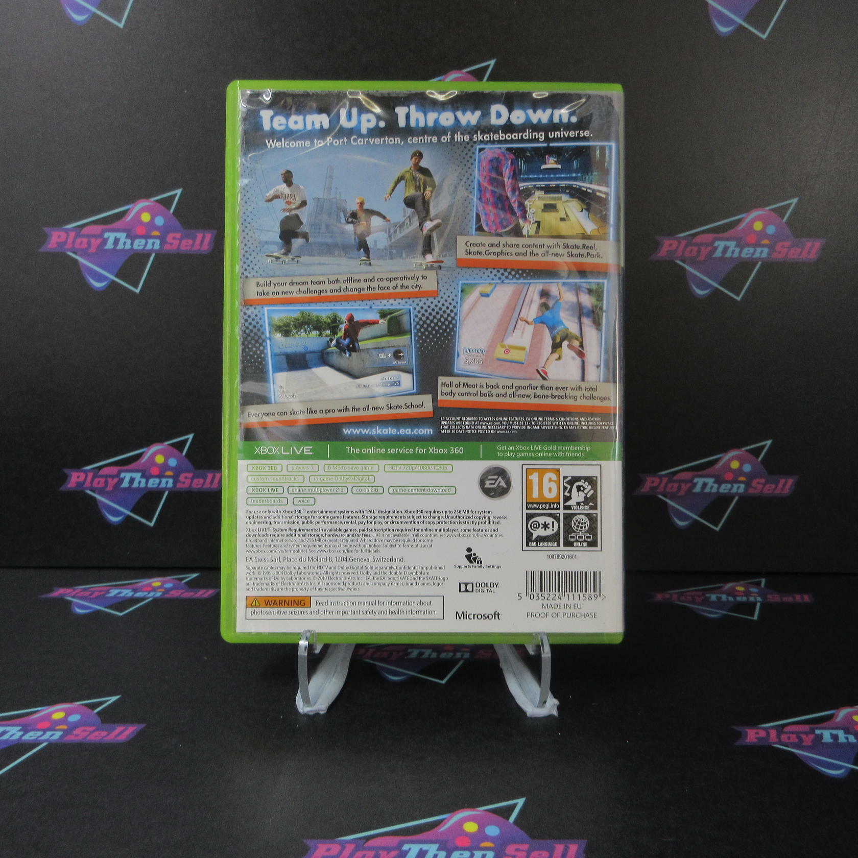 Skate 3 Xbox 360 PH PAL - Region Locked - Like New