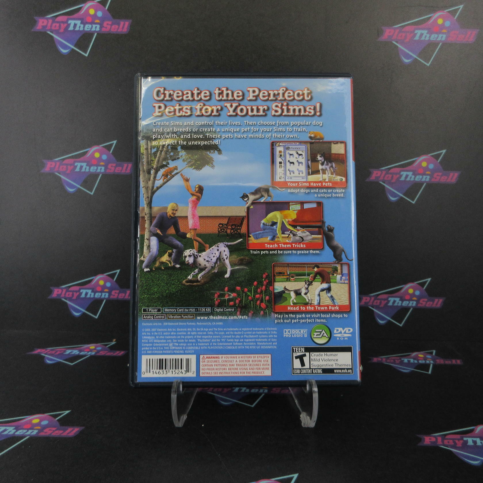 The Sims 2 Pets PS2 PlayStation 2 GH - Very Good