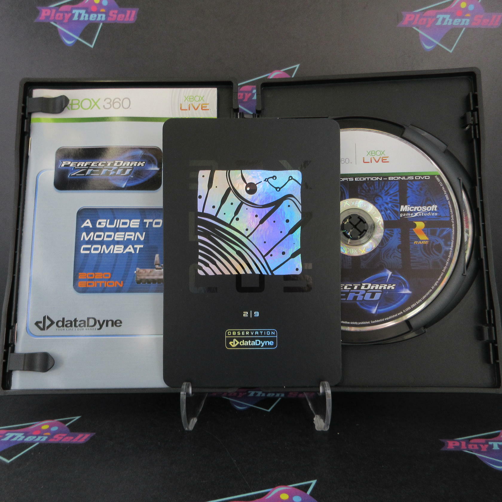 Perfect Dark Zero Xbox 360 Limited Collector's Steelbook + Comic /Glyph / Sleeve - Like New