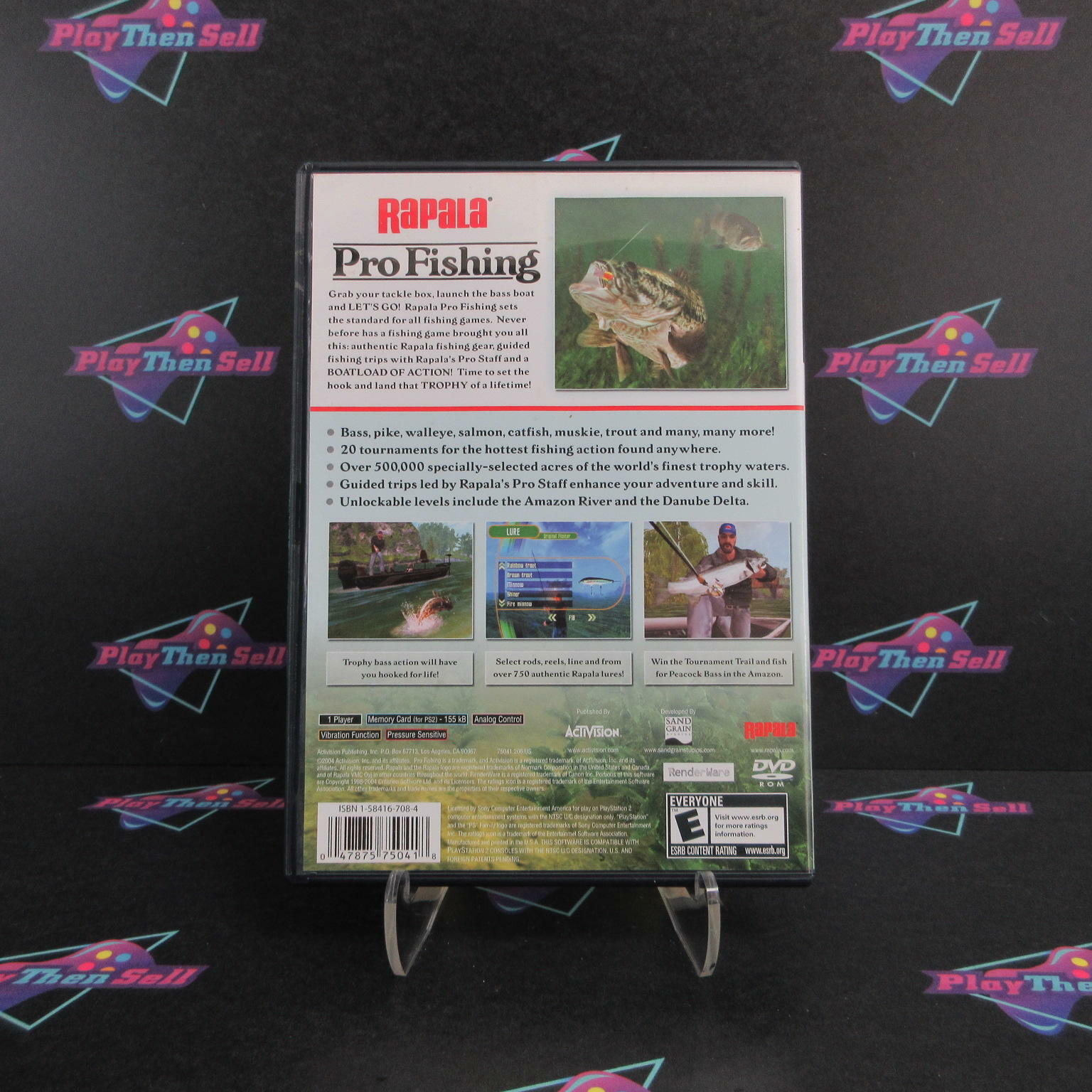 Rapalas Pro Fishing PS2 PlayStation 2 + Reg Card - Like New