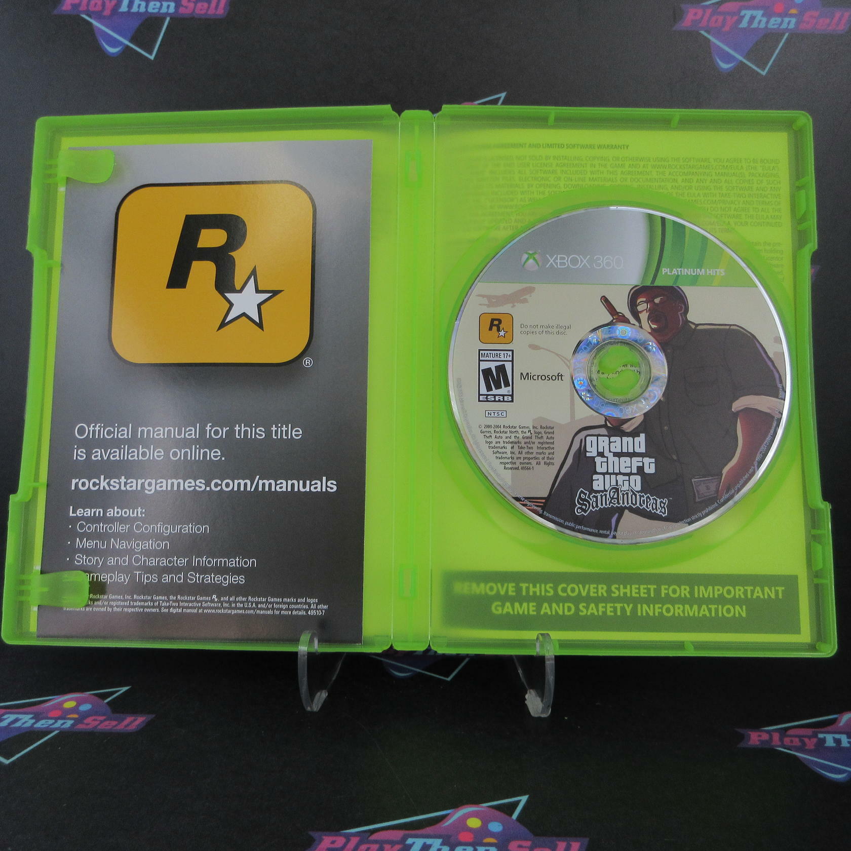 Grand Theft Auto San Andreas - Xbox 360 PH + Map Complete - Excellent