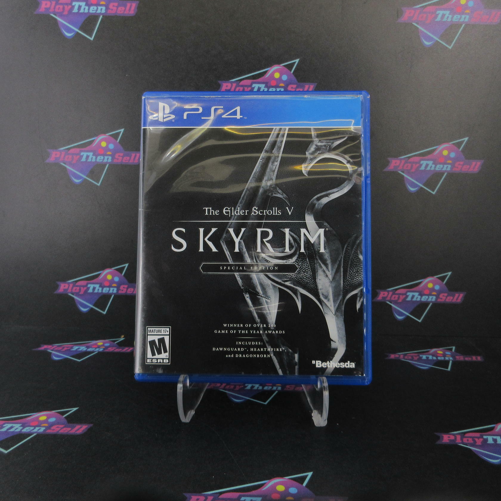 The Elder Scrolls V Skyrim Special Edition PS4 PlayStation 4 AD + Map CIB - Very Good