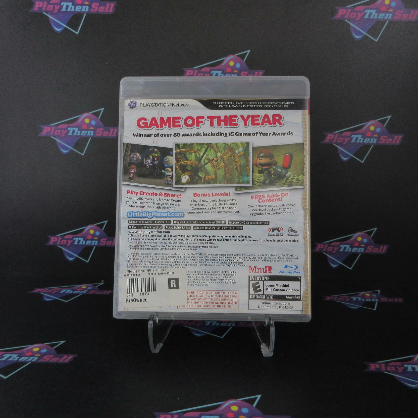 Little Big Planet GOTY PS3 PlayStation 3 AD/NM - Very Good