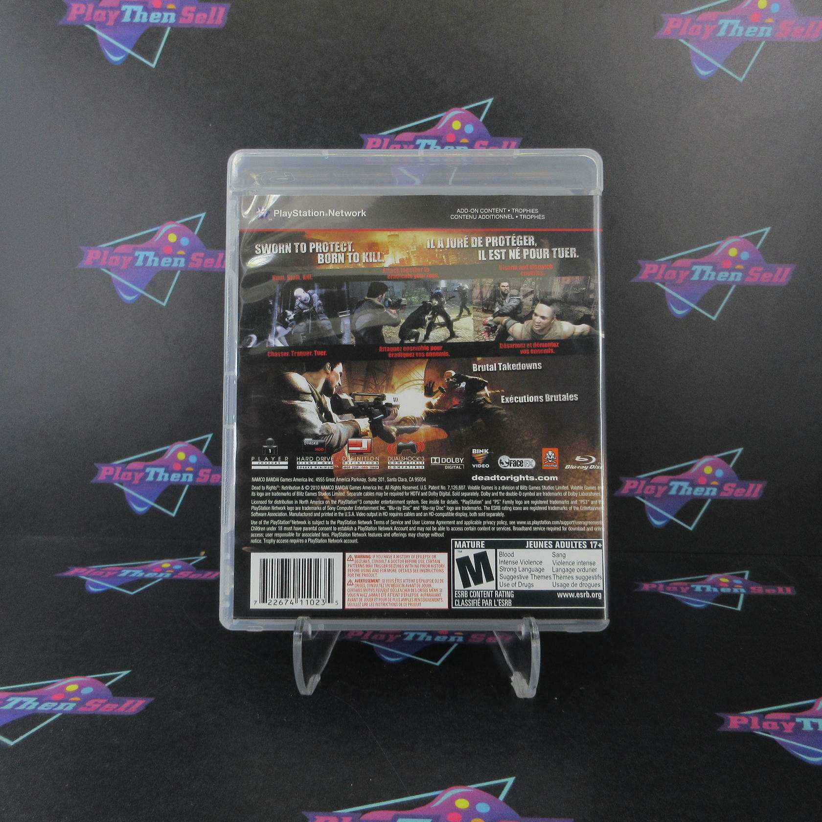 Dead to Rights Retribution PS3 PlayStation 3 - Like New