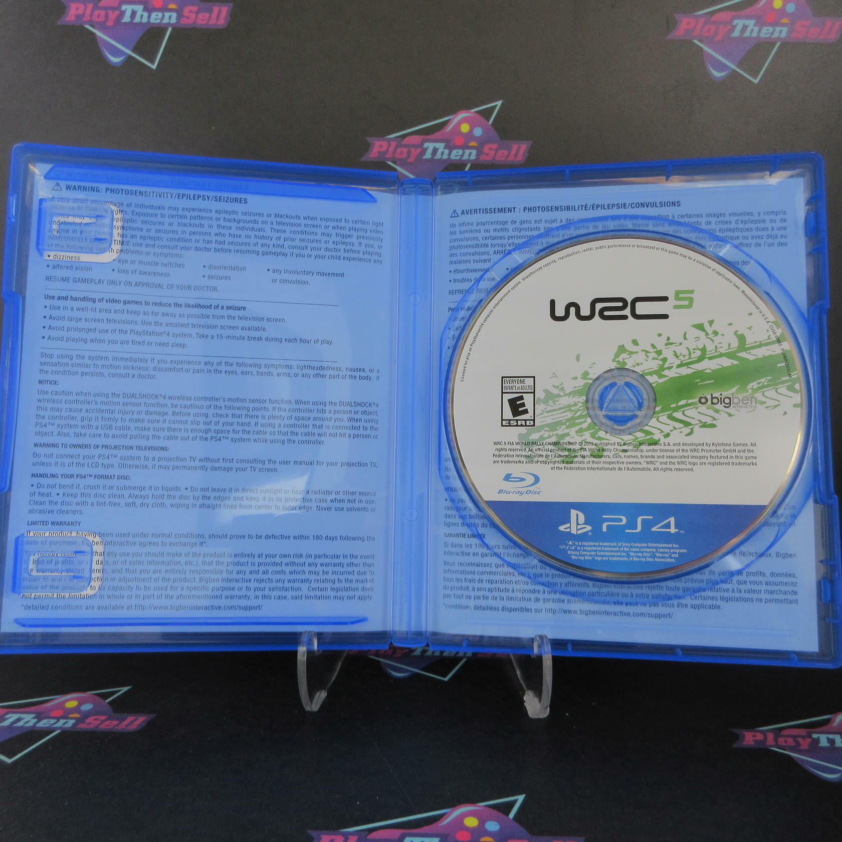 WRC 5 PS4 PlayStation 4 AD Complete CIB - Very Good