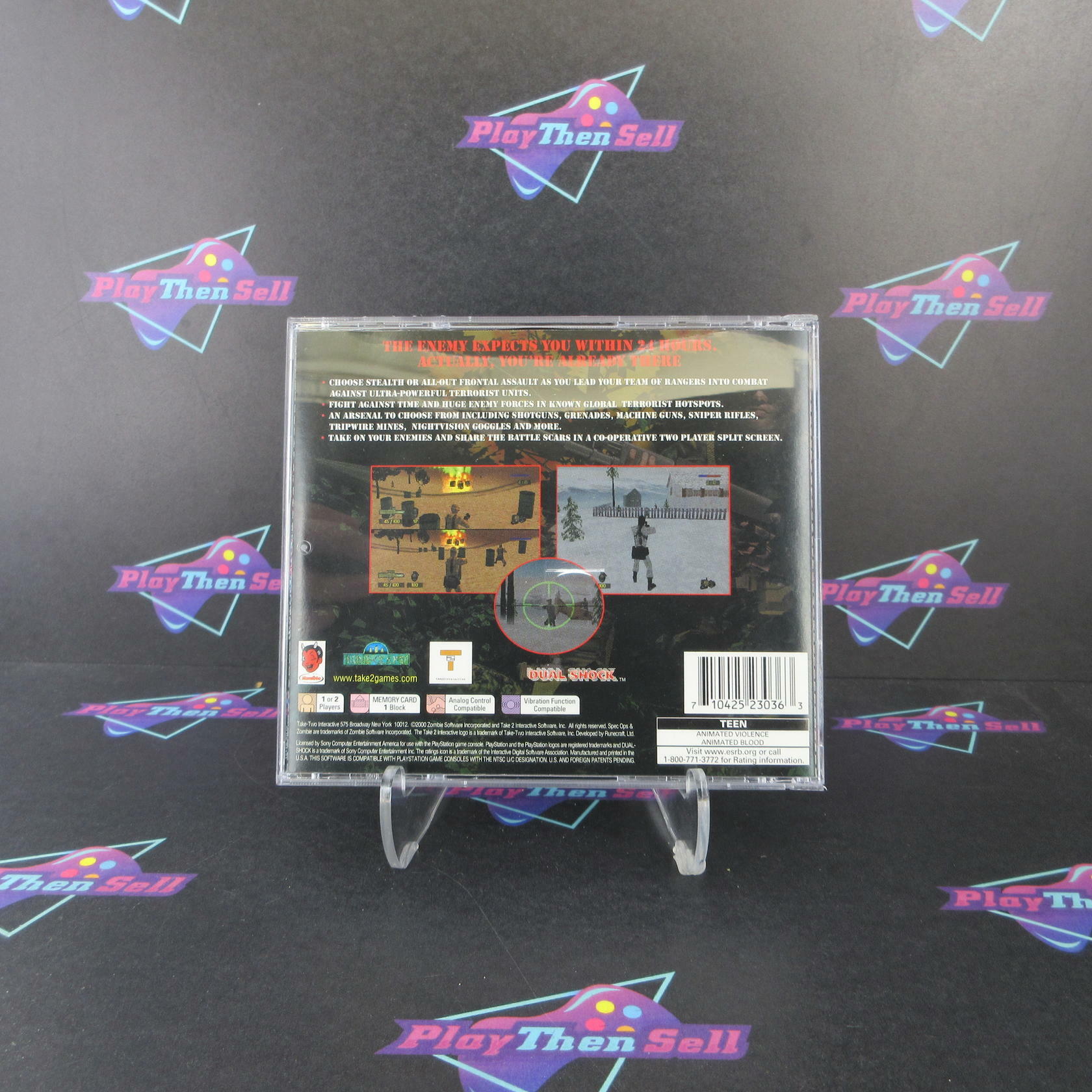 Spec Ops Stealth Patrol PS1 PlayStation 1 MD Complete CIB - Very Good