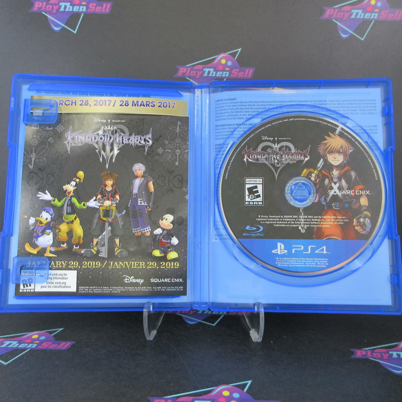 Kingdom Hearts HD 2.8 Final Chapter Prologue Limited Edition PS4 + Pin - Like New