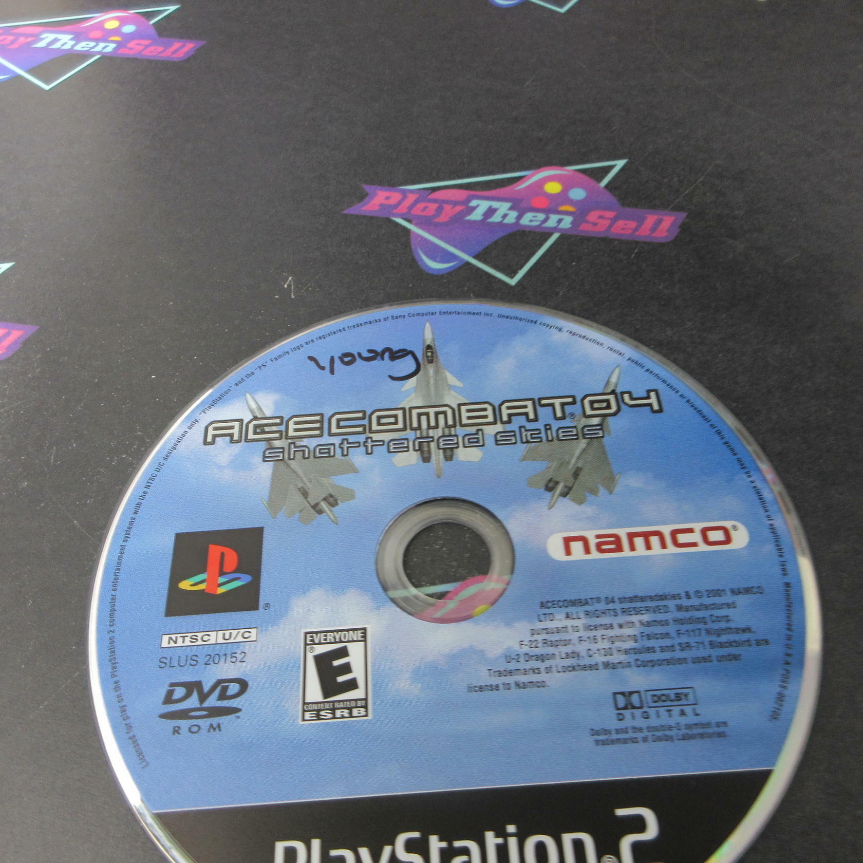 Ace Combat 4 Shattered Skies PS2 PlayStation 2 DD + Reg Card Complete CIB - Very Good