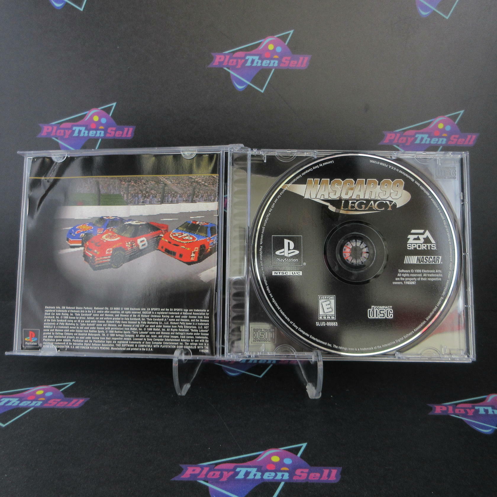 Nascar 99 Legacy Collector's Edition PS1 PlayStation 1 MD/DD + Reg Card CIB - Very Good