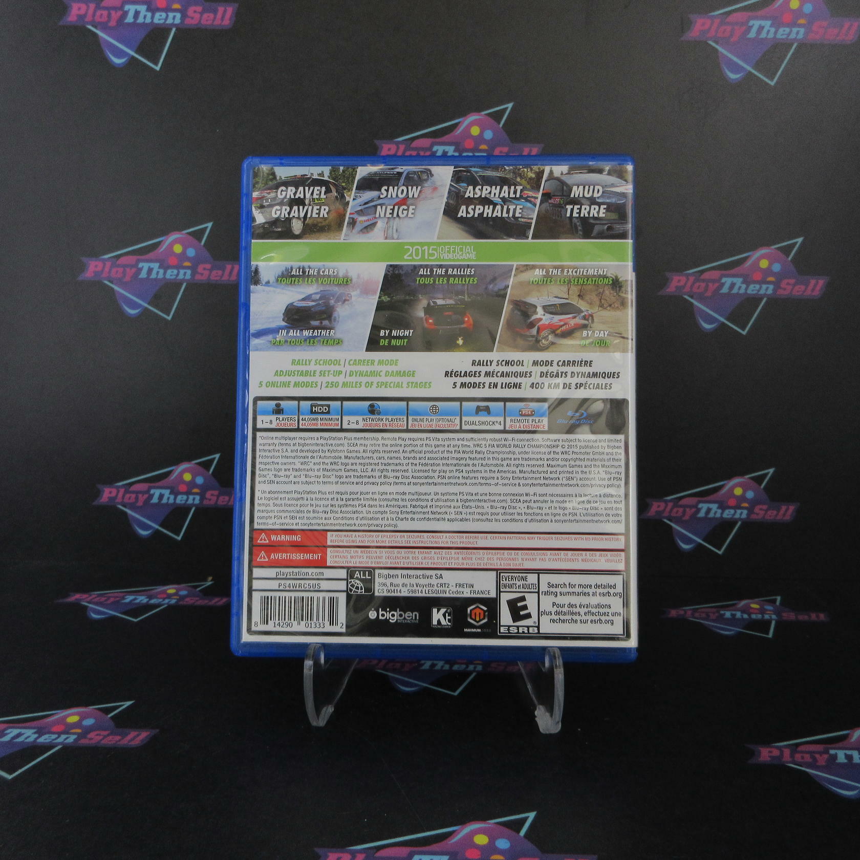 WRC 5 PS4 PlayStation 4 AD Complete CIB - Very Good