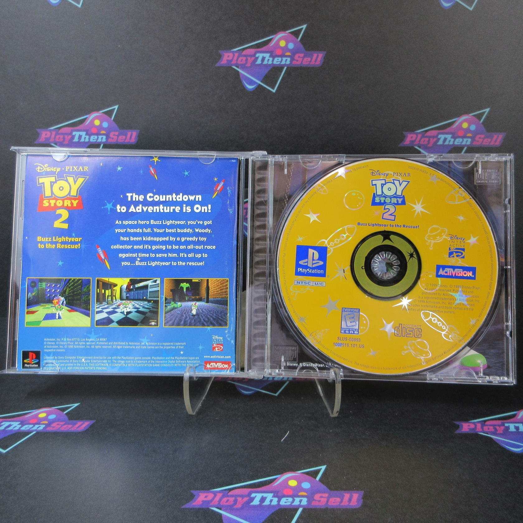 Toy Story 2 PS1 PlayStation 1 Black Label - Like New