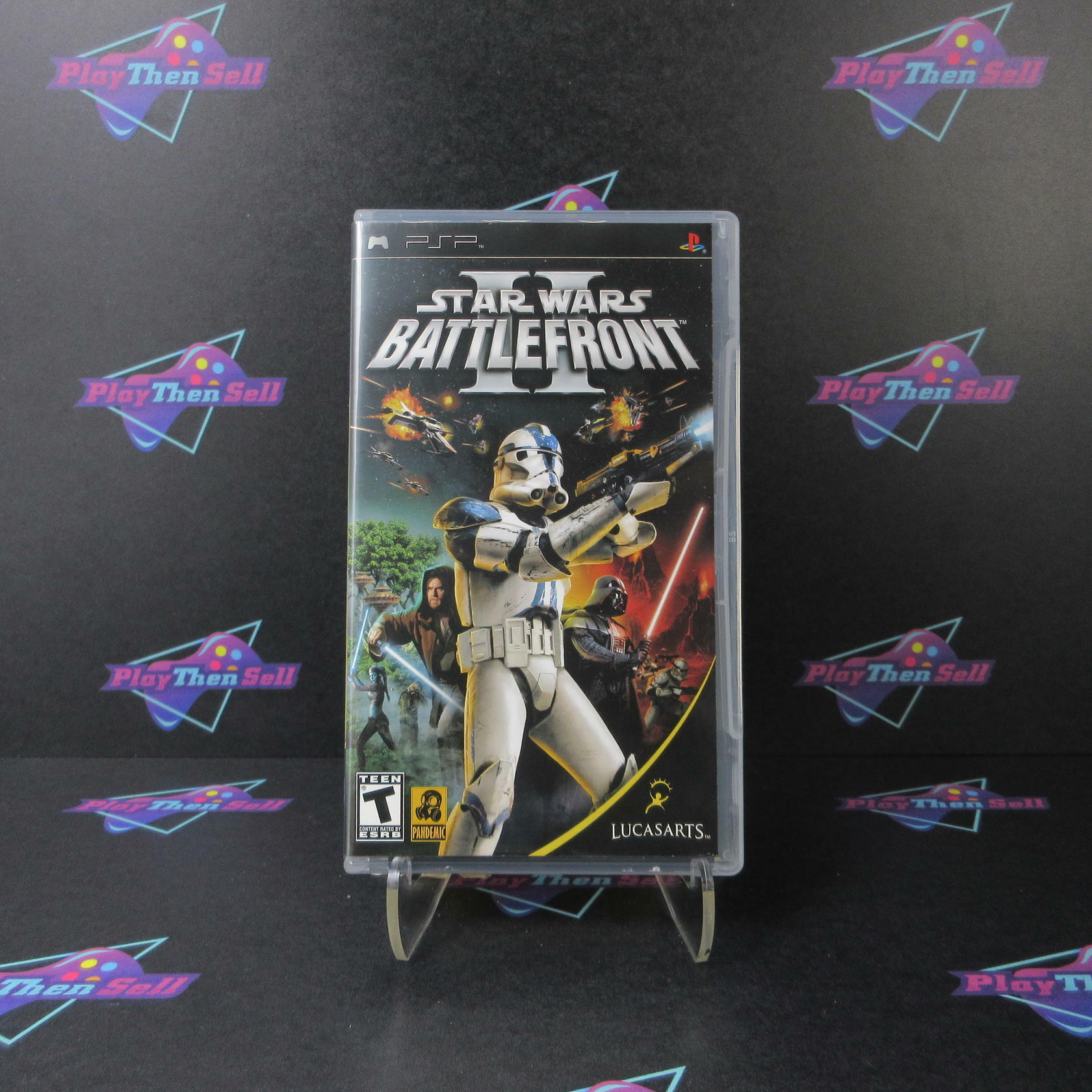 Star Wars Battlefront II Clear UMD Sony PSP Complete - Excellent