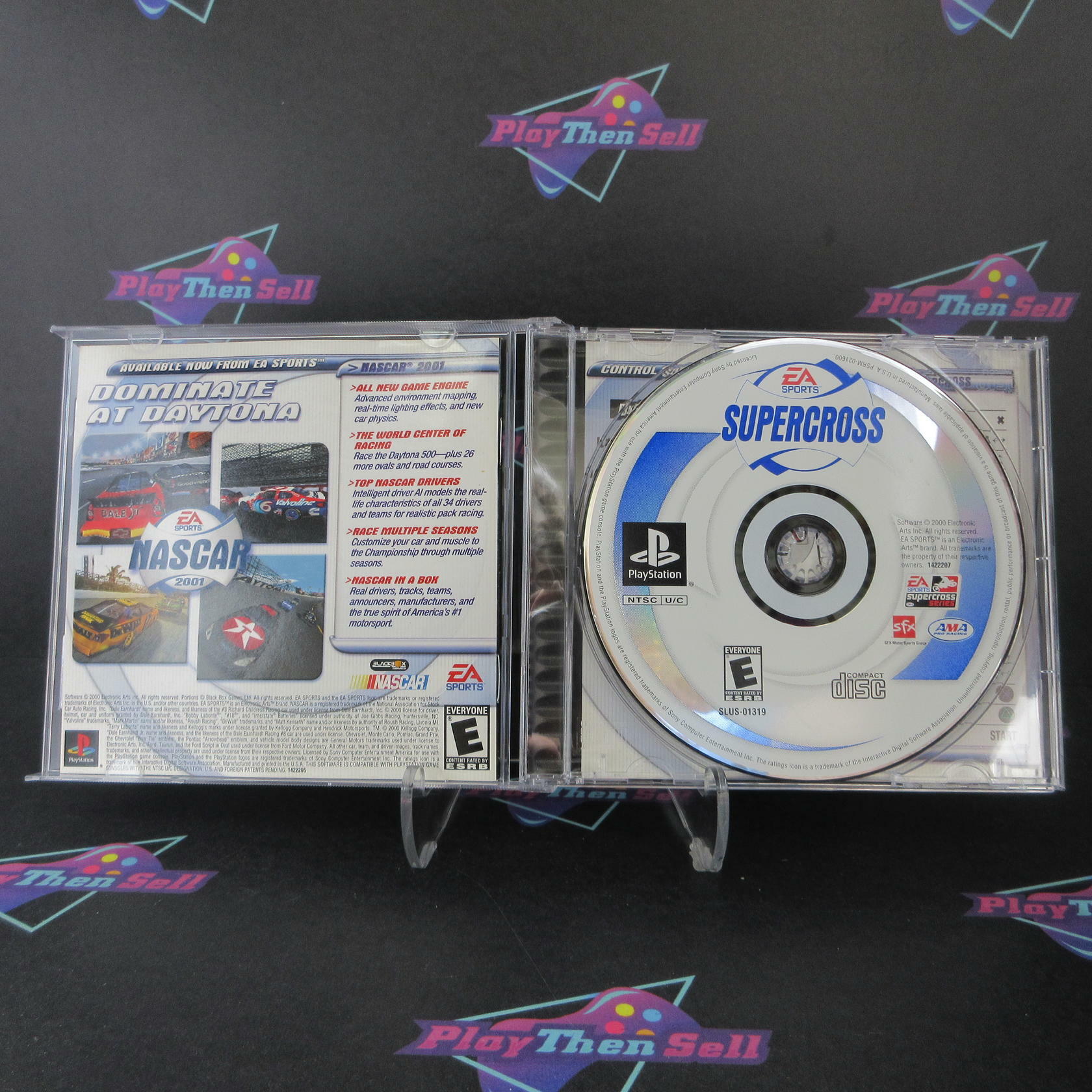 Supercross PS1 PlayStation 1 + Reg Card - Like New