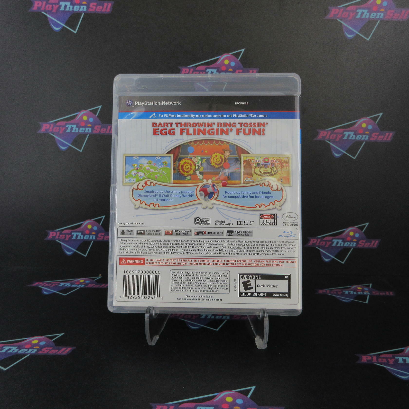 Toy Story Mania PS3 PlayStation 3 AD Complete CIB - Very Good