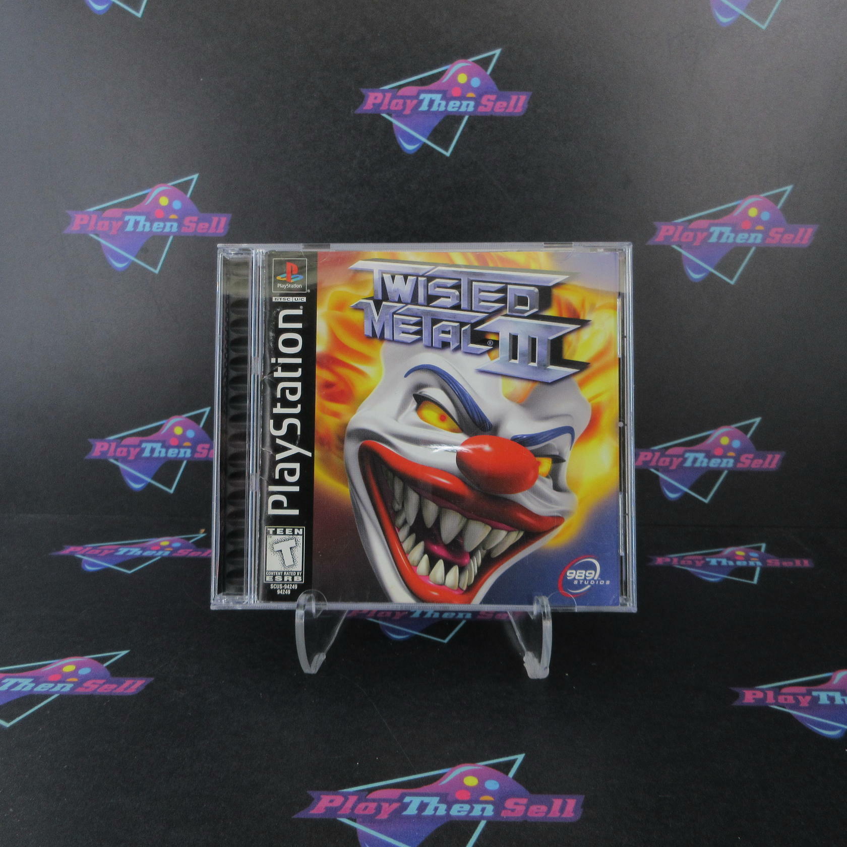 Twisted Metal III PS1 PlayStation 1 MD + Reg Card Complete CIB - Very Good