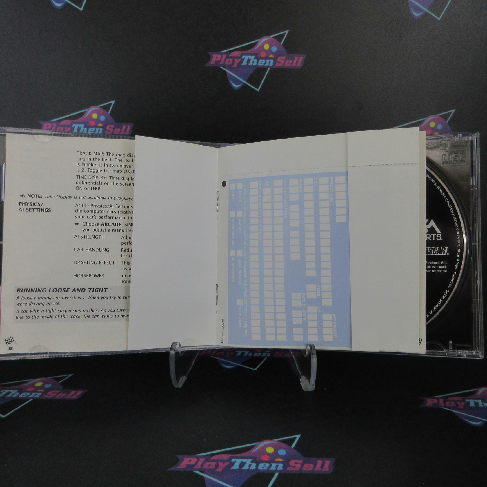 Nascar 99 Legacy Collector's Edition PS1 PlayStation 1 MD/DD + Reg Card CIB - Very Good