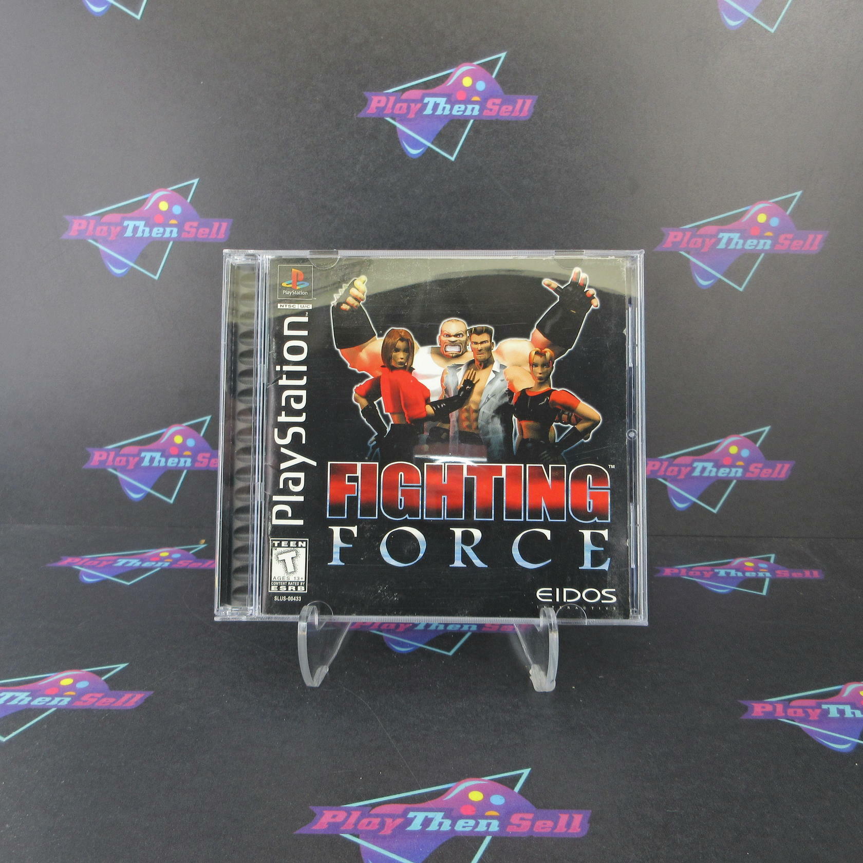Fighting Force PS1 PlayStation 1 MD + Reg Card Complete CIB - Very Good