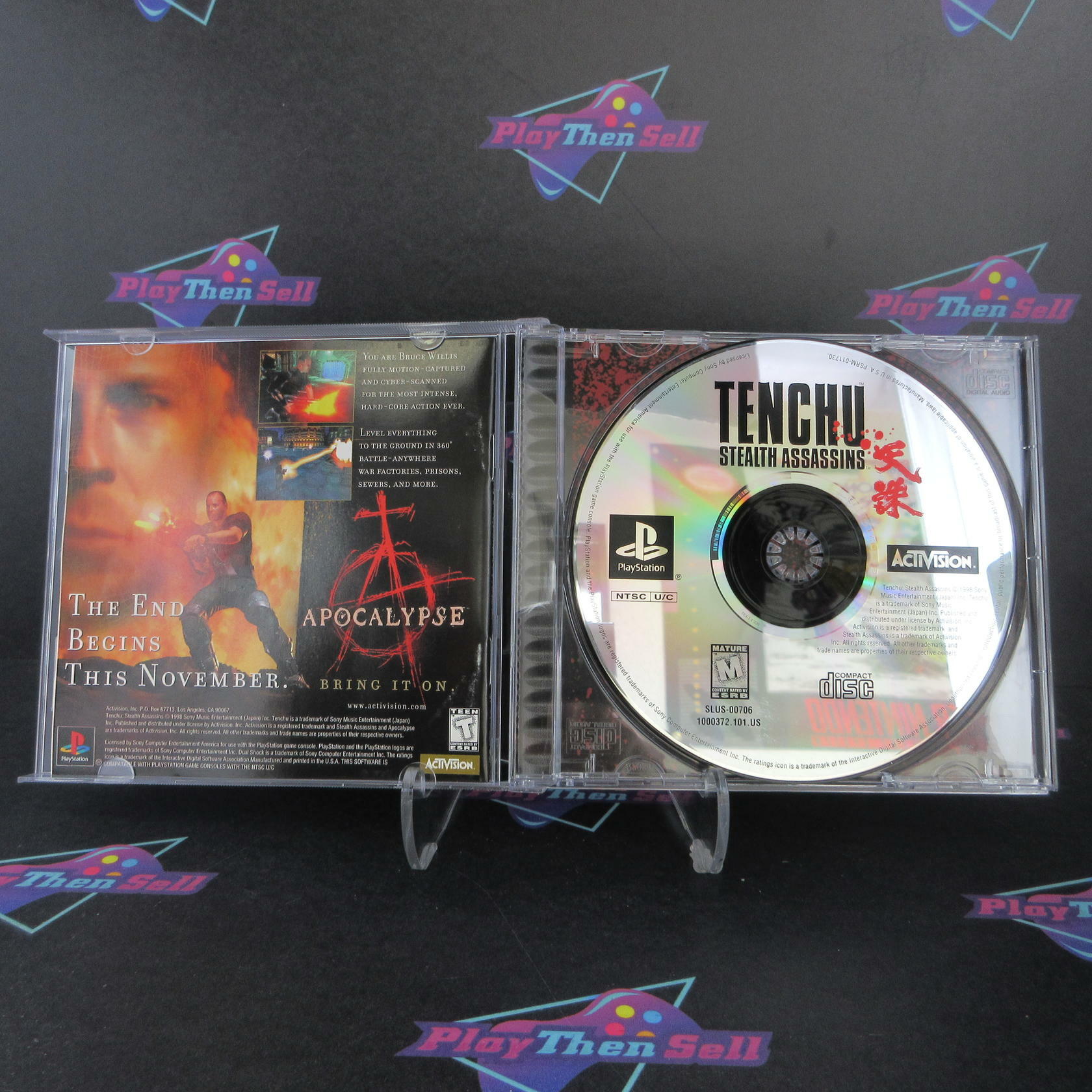 Tenchu Stealth Assassins PS1 PlayStation 1 + Reg Card - Like New