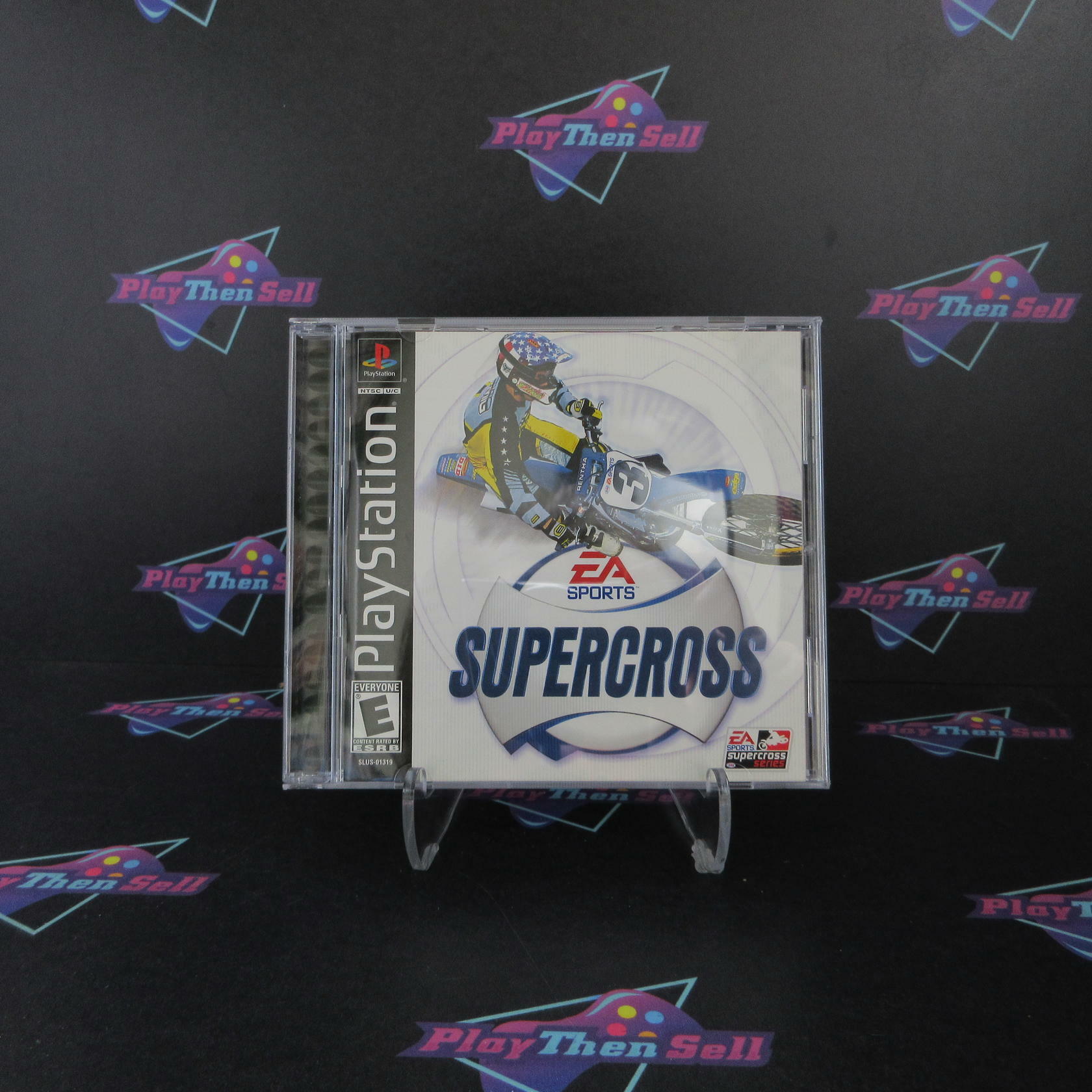 Supercross PS1 PlayStation 1 + Reg Card - Like New