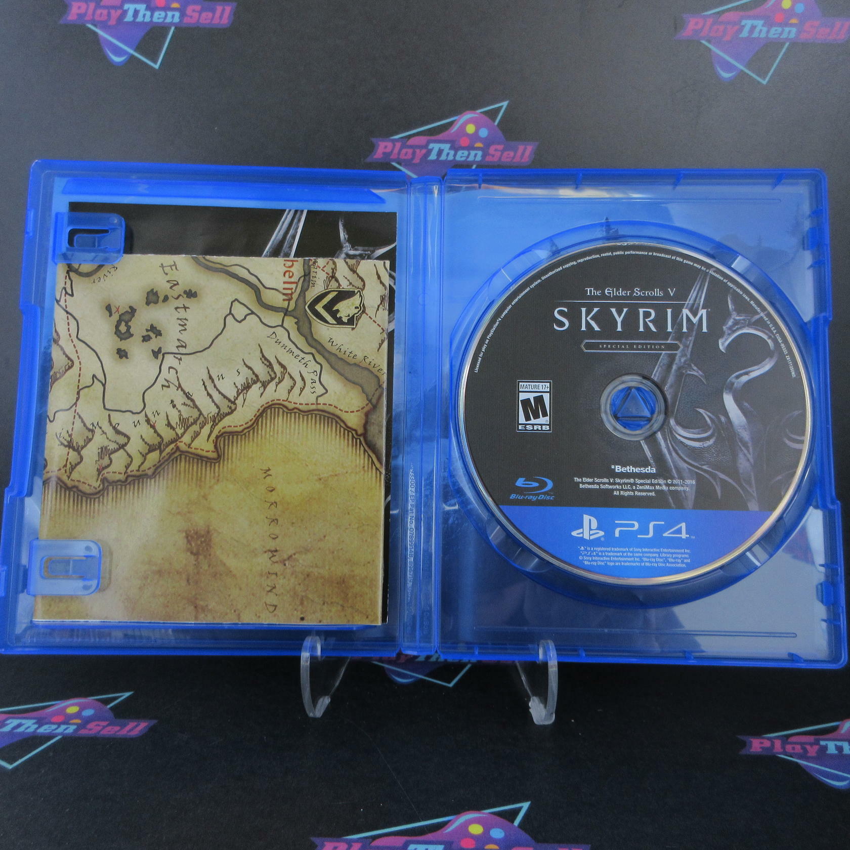 The Elder Scrolls V Skyrim Special Edition PS4 PlayStation 4 AD + Map CIB - Very Good