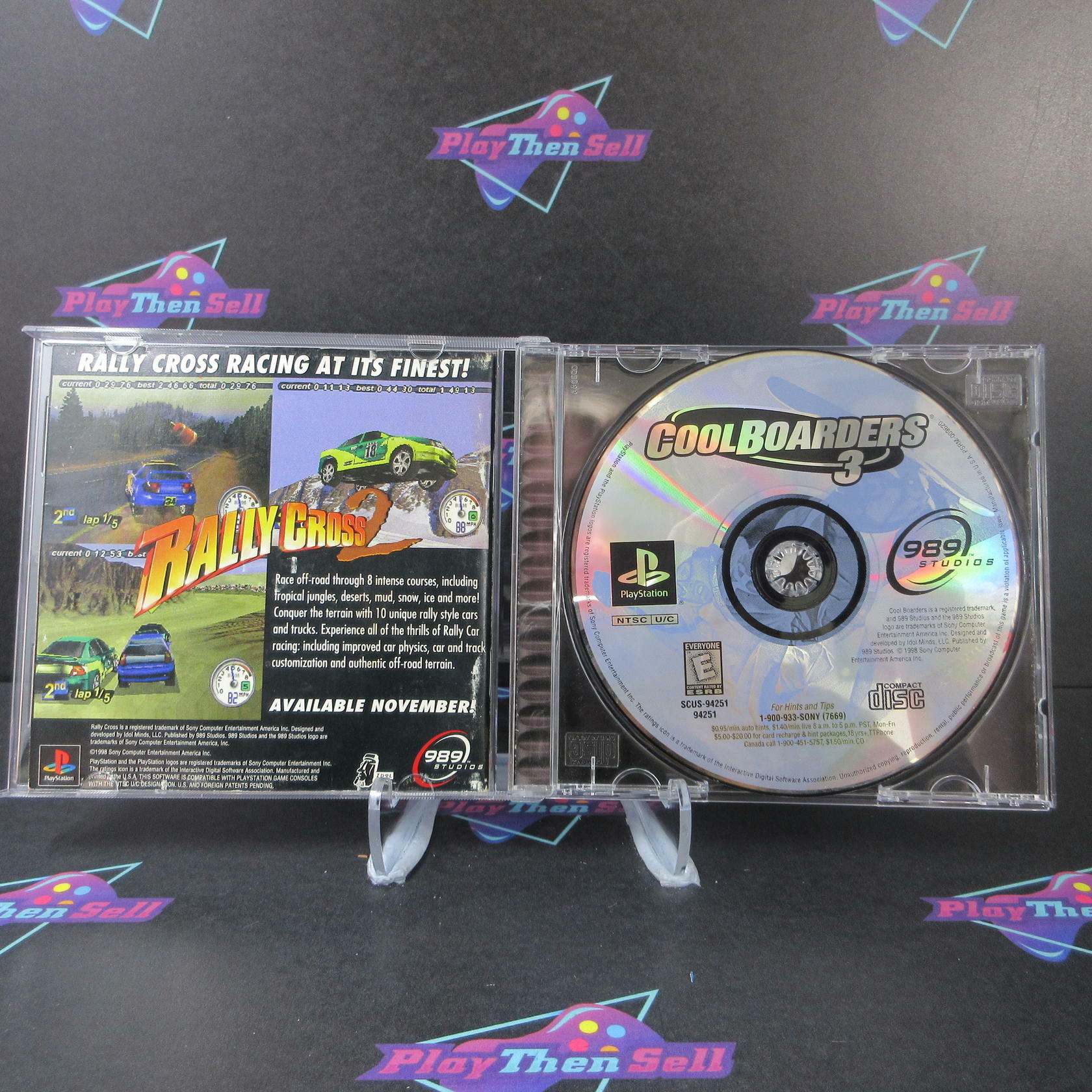 Cool Boarders 3 PS1 PlayStation 1 MD + Reg Card Complete CIB - Very Good
