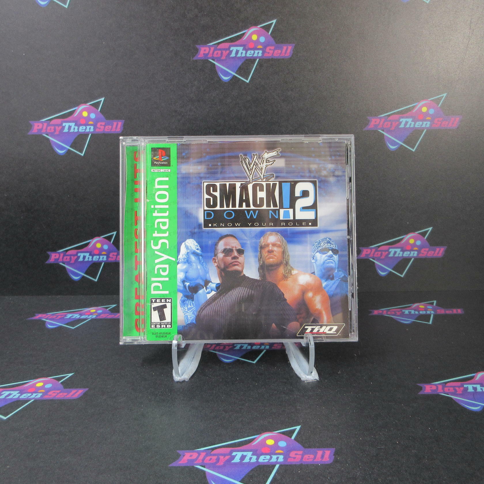 WWF Smackdown 2 Know Your Role GH PS1 PlayStation 1 MD Complete CIB - Very Good