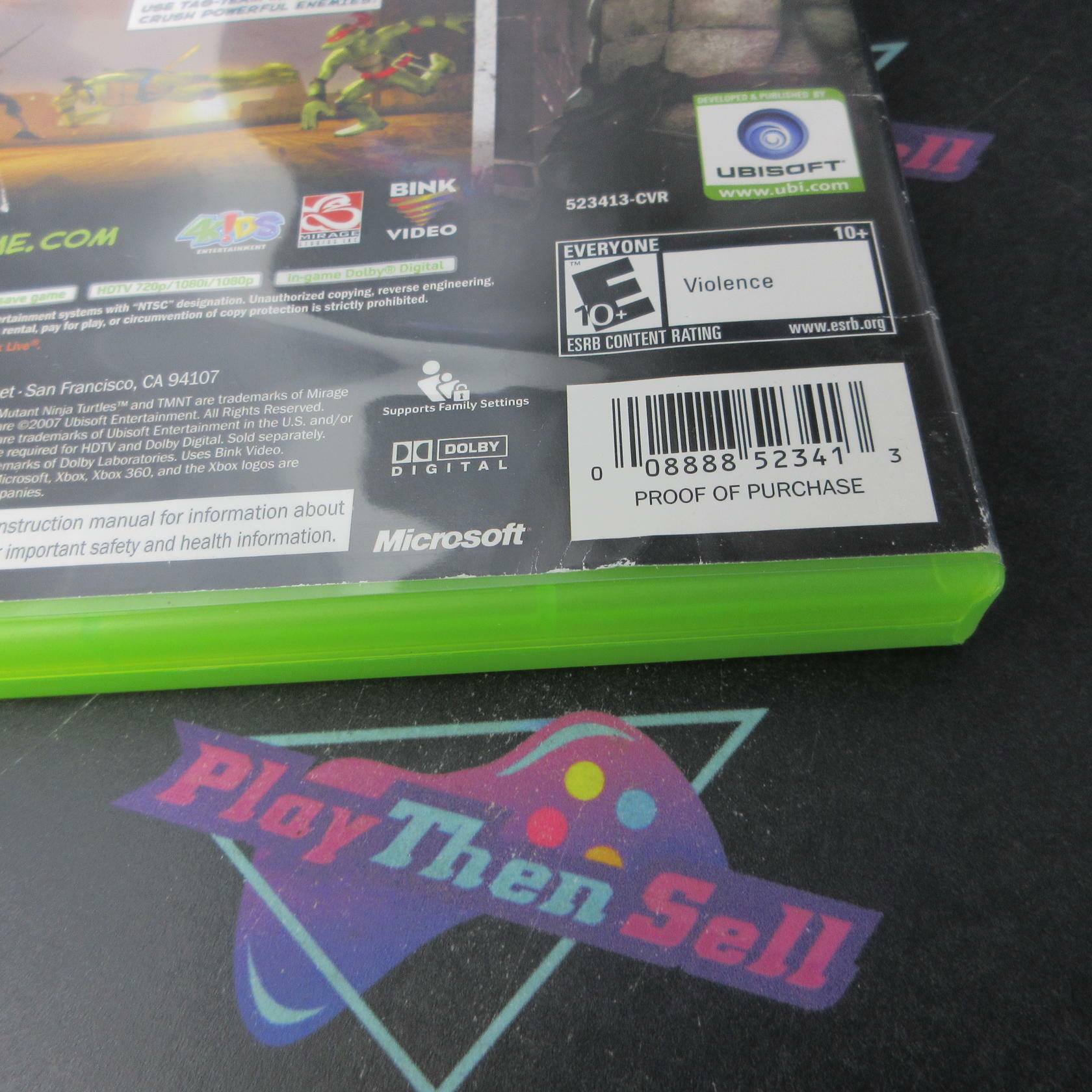 TMNT Xbox 360 AD/NM - Very Good