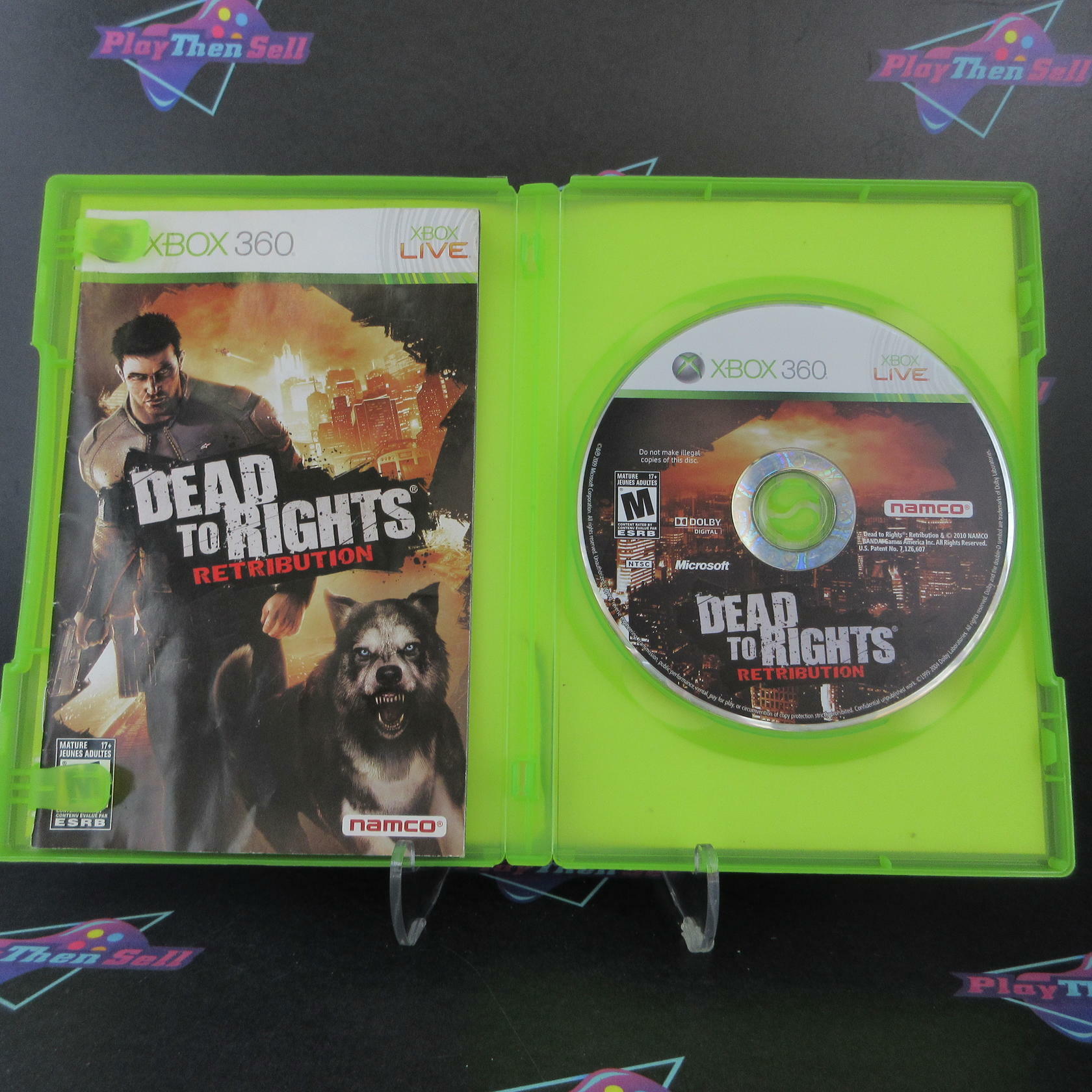 Dead to Rights Retribution Xbox 360 AD Complete CIB - Very Good
