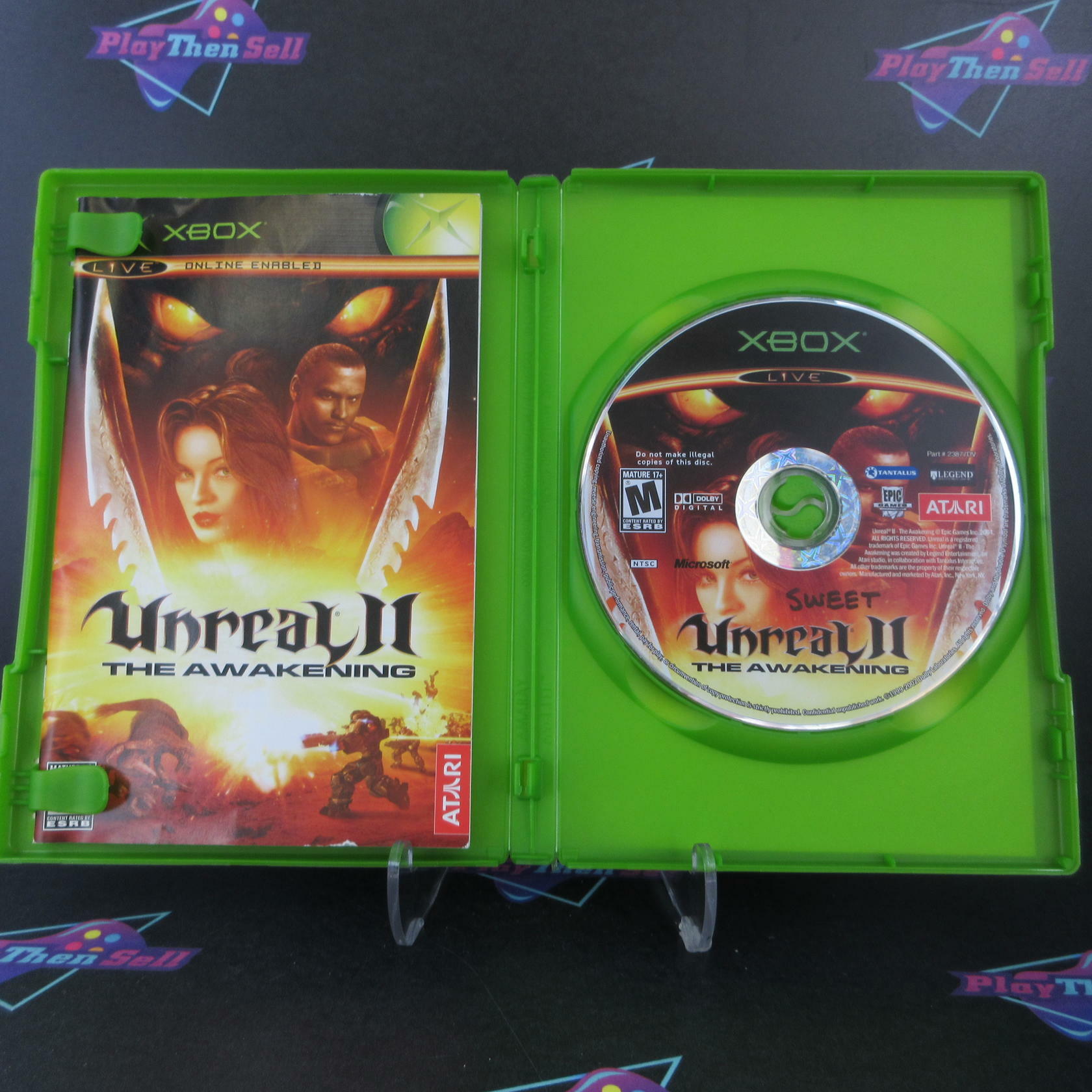 Unreal II The Awakening Xbox AD/DD Complete CIB - Very Good