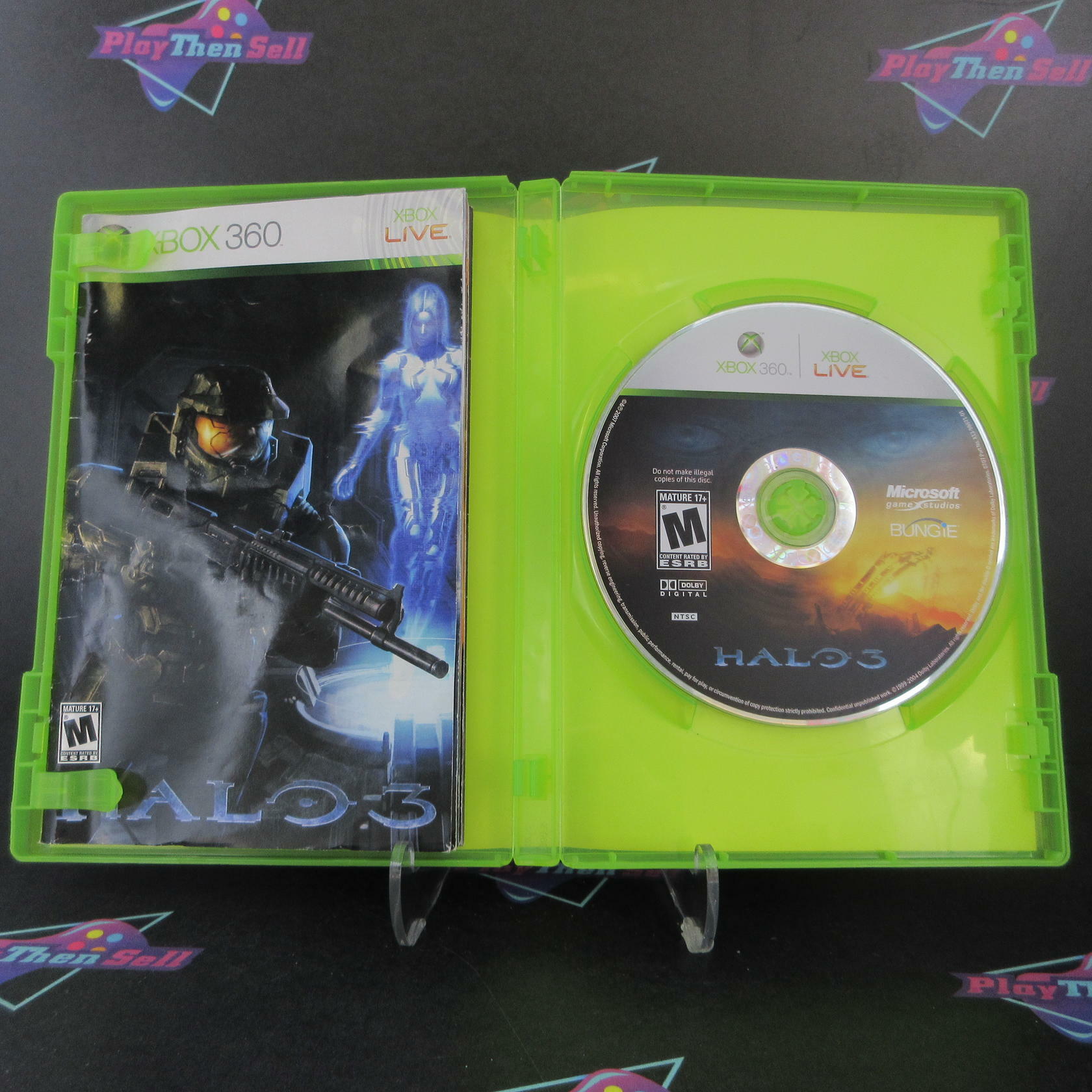 Halo 3 Xbox 360 MD + Poster Complete CIB - Very Good
