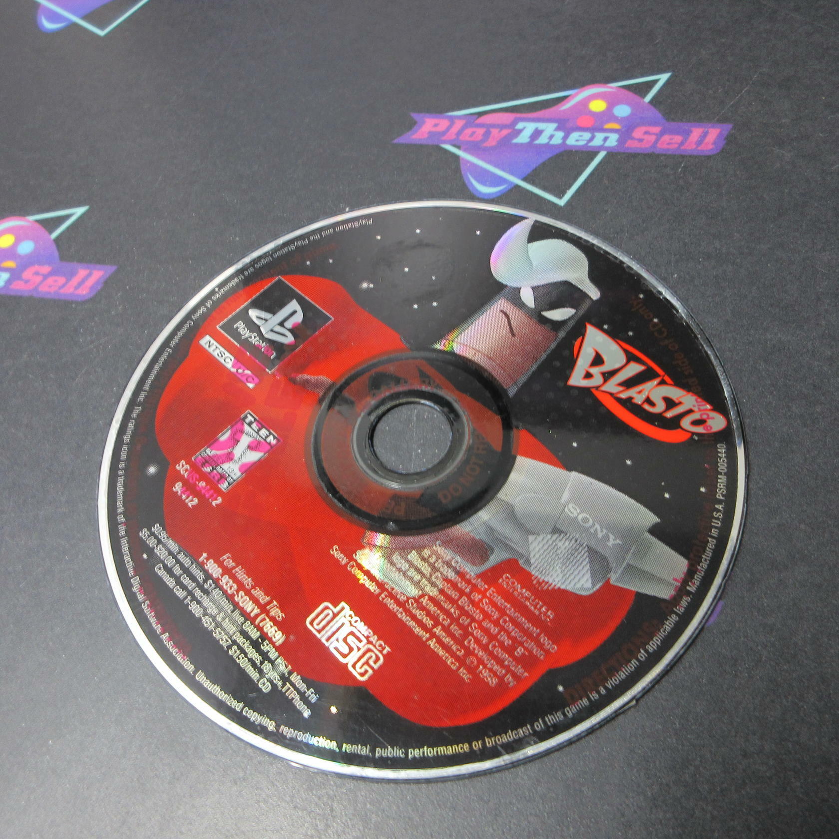 Blasto PS1 PlayStation 1 MD/DD Complete CIB - Very Good