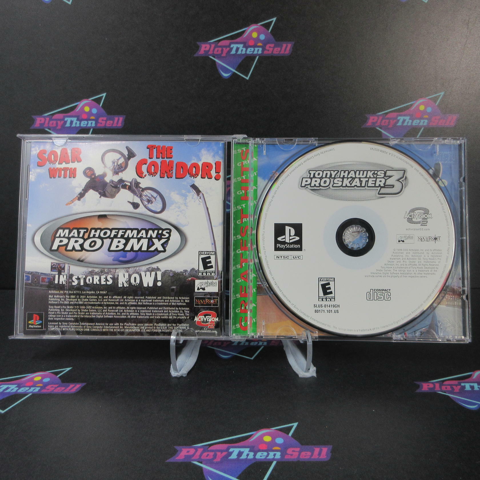Tony Hawk's Pro Skater 3 PS1 PlayStation 1 GH + Reg Card - Like New
