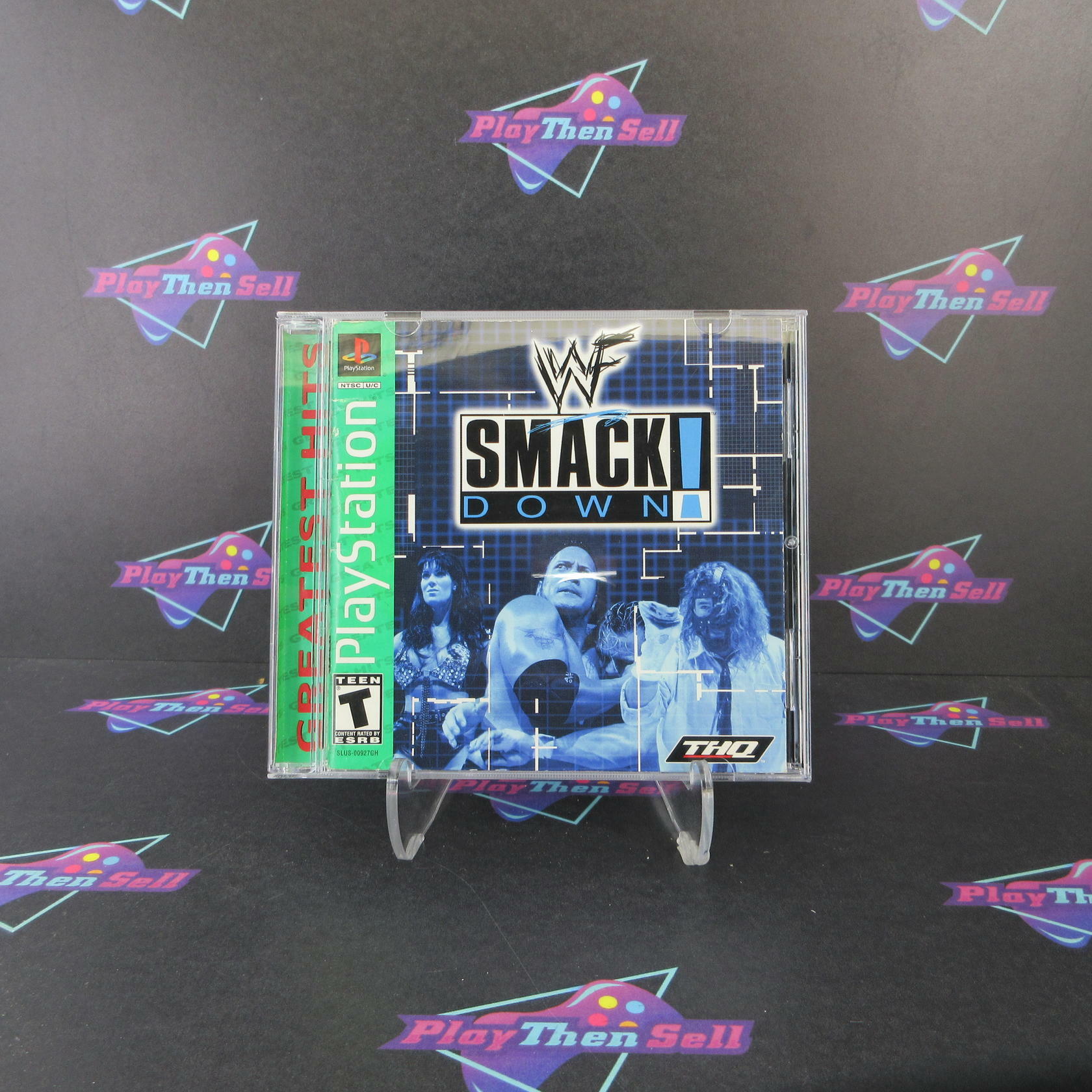 WWF Smackdown GH PS1 PlayStation 1 AD/MD Complete CIB - Very Good