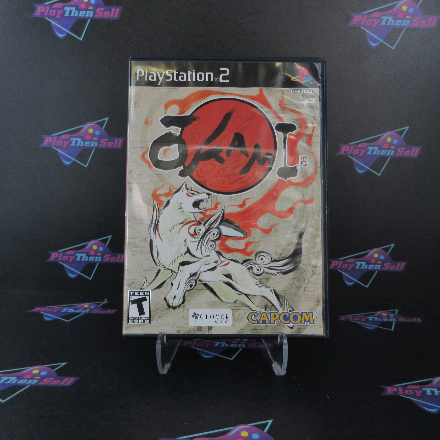 Okami PS2 PlayStation 2 AD Complete CIB - Very Good