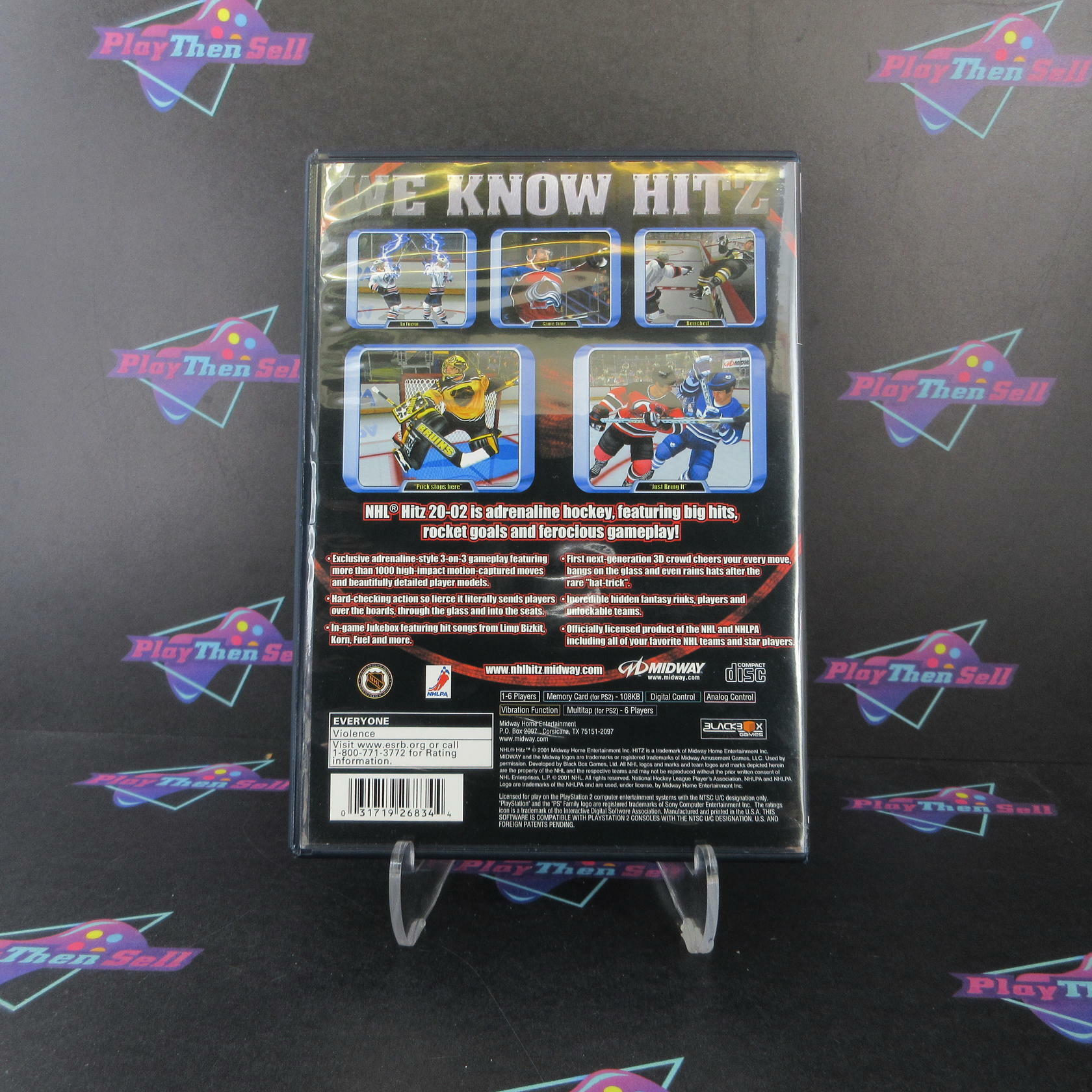 NHL Hitz 2002 PS2 PlayStation 2 AD/NM - Very Good