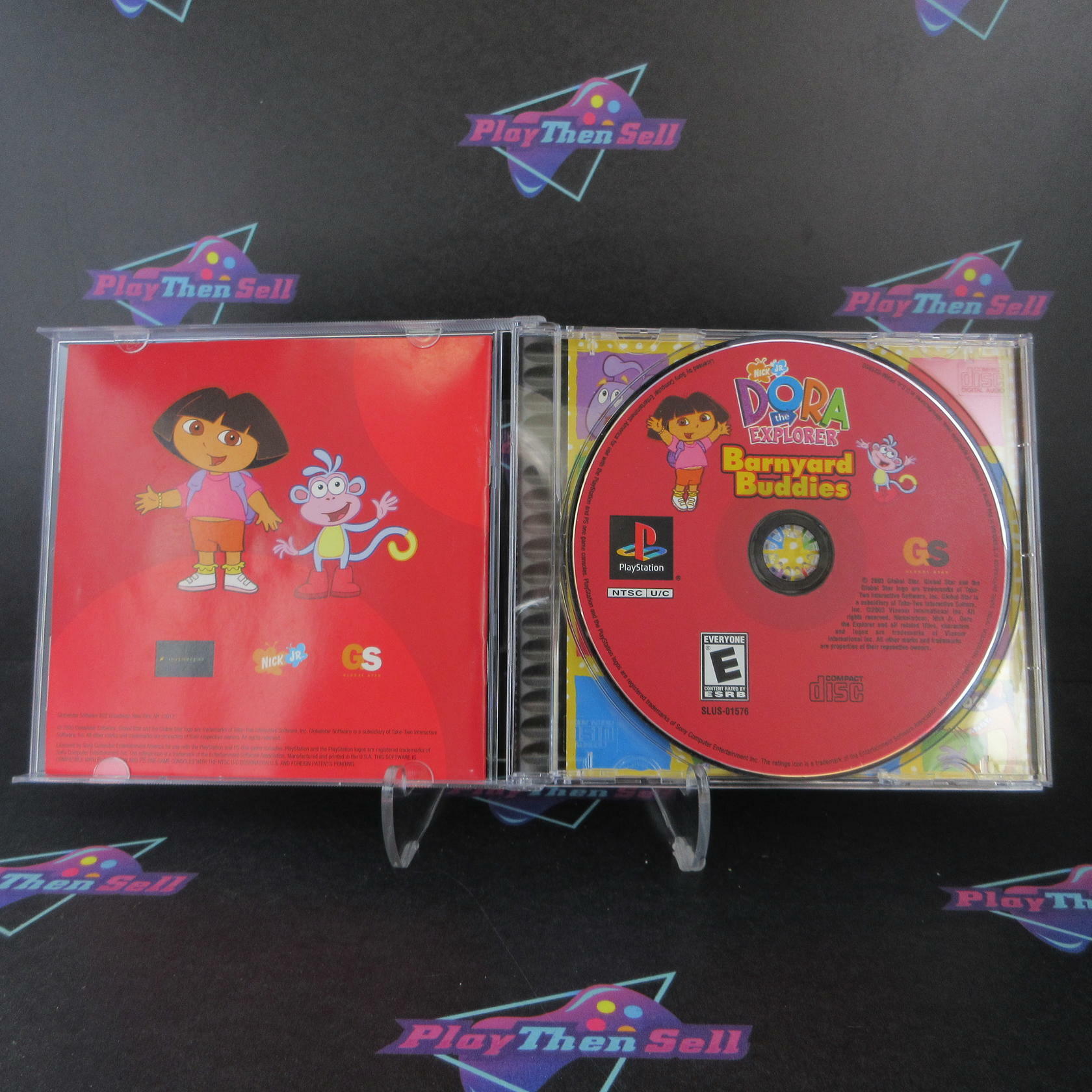 Dora the Explorer Barnyard Buddies PS1 PlayStation 1 + Reg Card - Like New