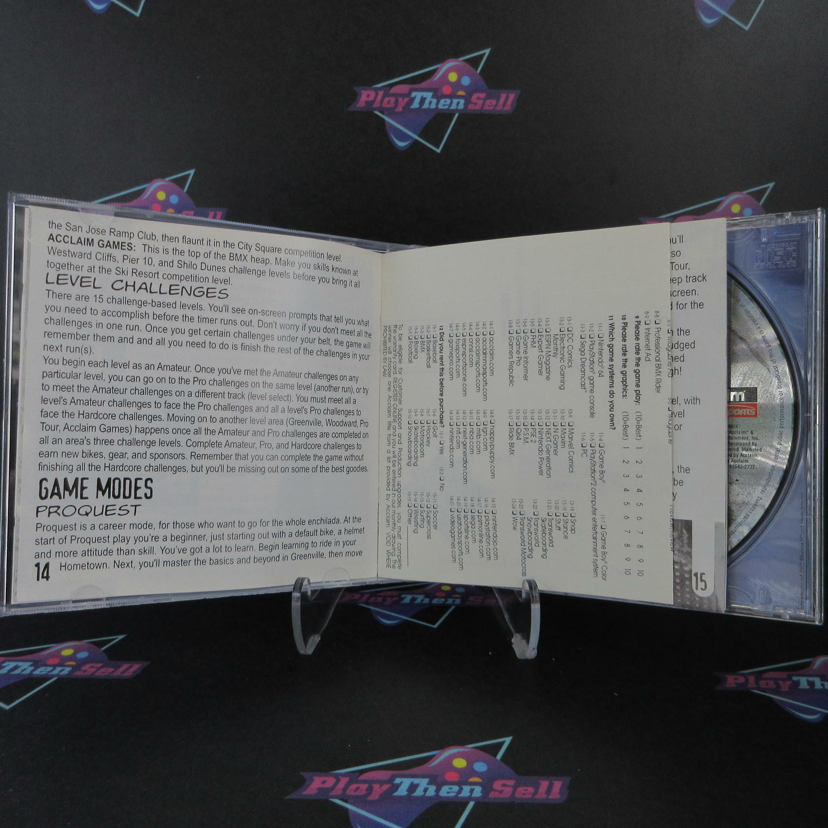 Dave Mirra Freestyle BMX Maximum Remix PS1 PlayStation 1 MD + Reg Complete CIB - Very Good