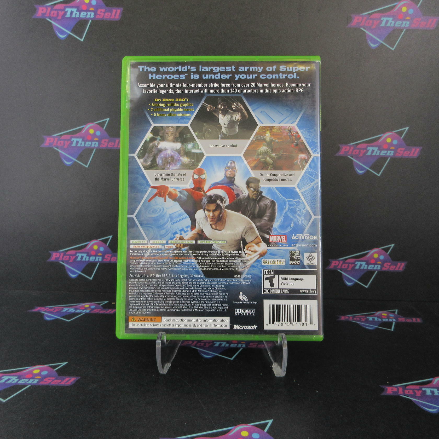 Marvel Ultimate Alliance Xbox 360 AD/MD Complete CIB - Very Good