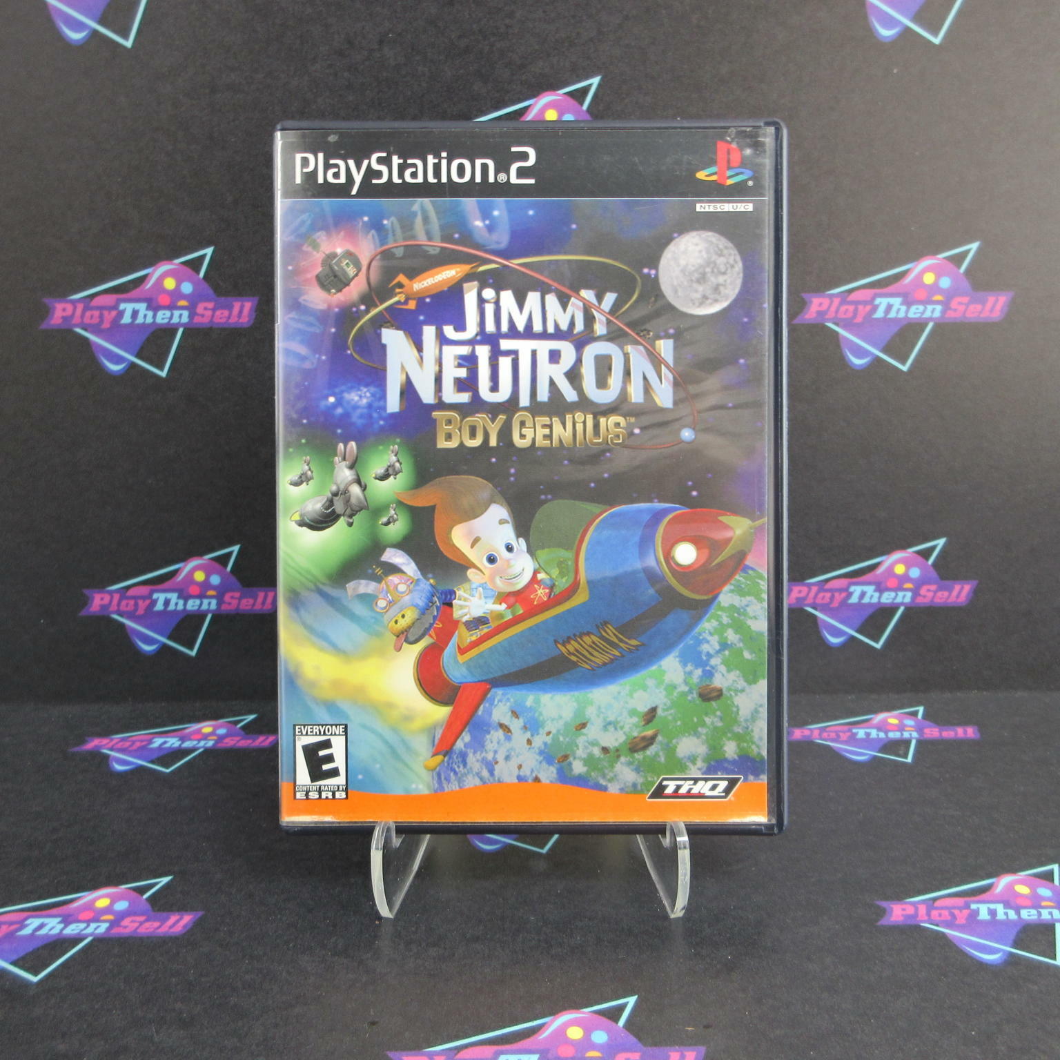 Jimmy Neutron Boy Genius PS2 PlayStation 2 AD Complete CIB - Very Good