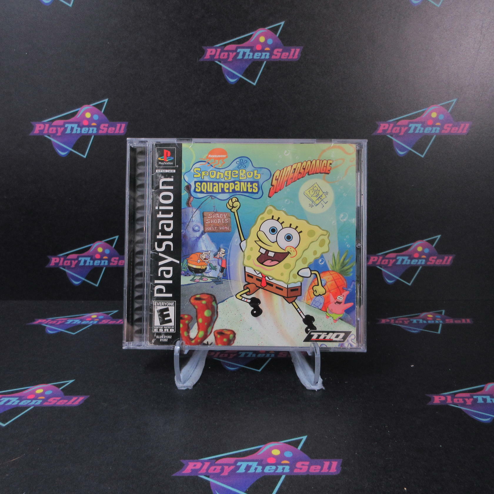 SpongeBob SquarePants SuperSponge PS1 PlayStation 1 MD Complete - Very Good