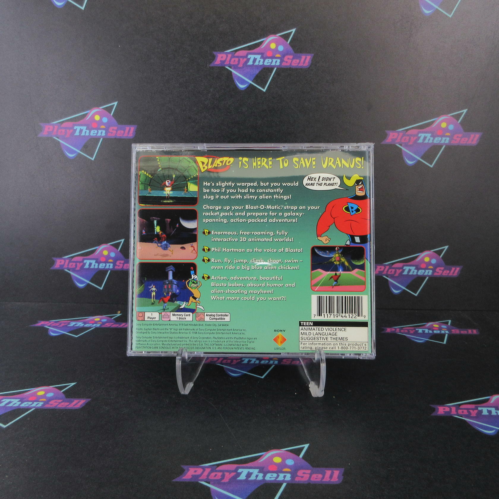 Blasto PS1 PlayStation 1 MD/DD Complete CIB - Very Good
