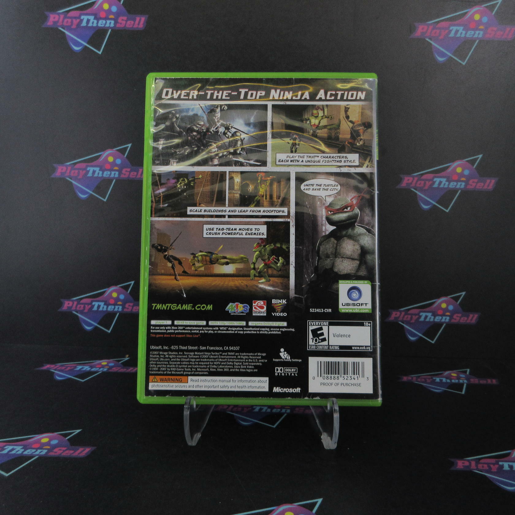 TMNT Xbox 360 AD/NM - Very Good