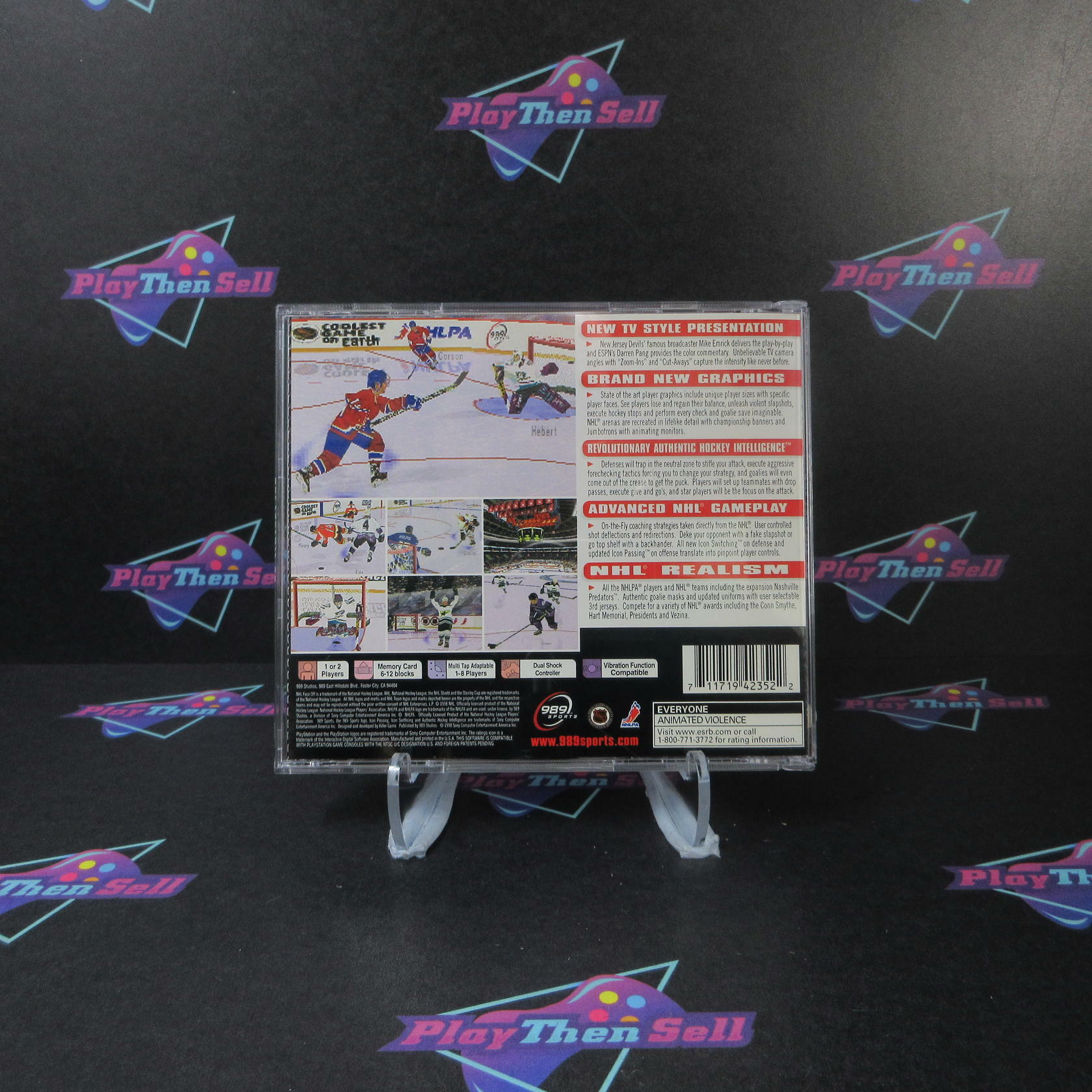 NHL Faceoff 99 PS1 PlayStation 1 + Reg Card - Like New