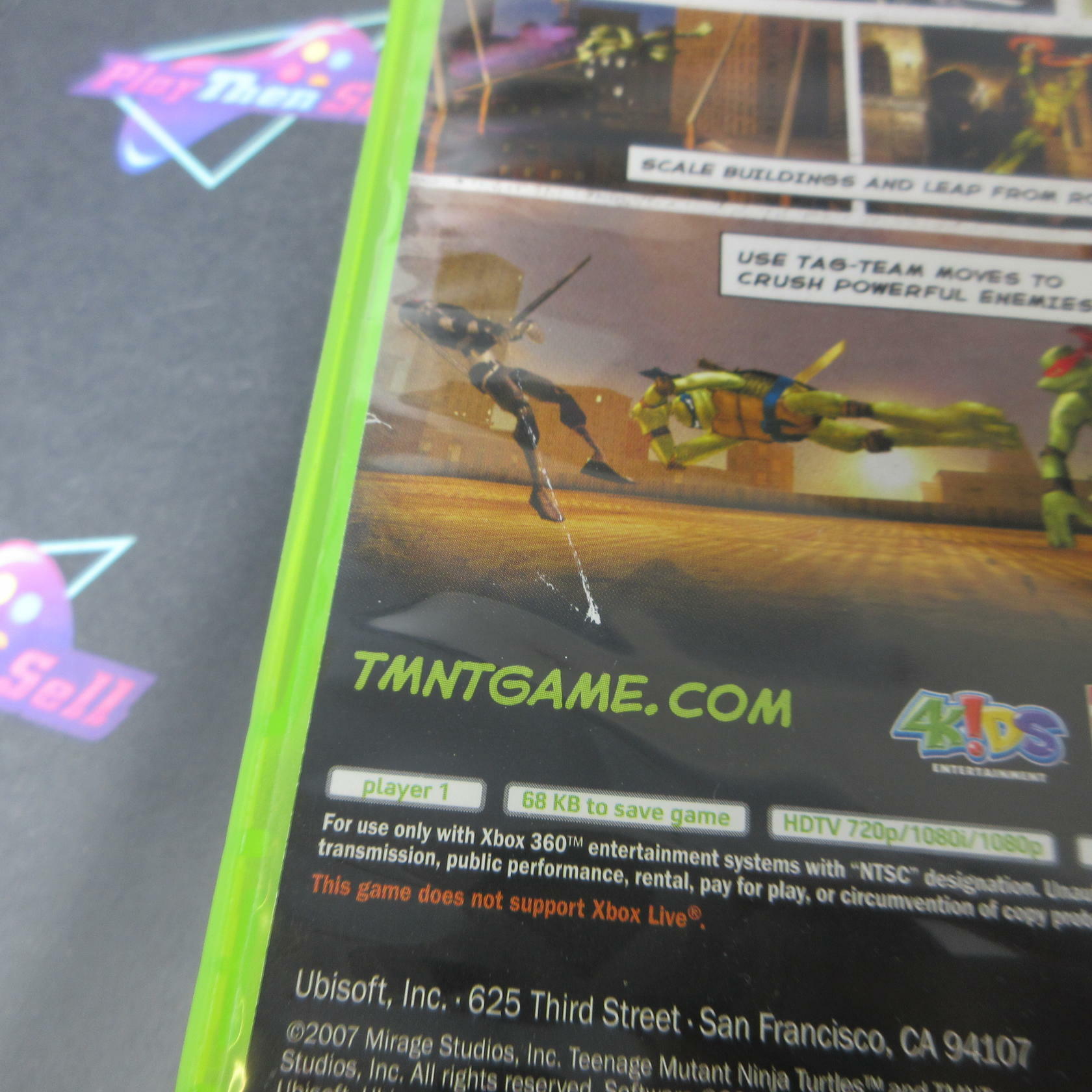 TMNT Xbox 360 AD/NM - Very Good