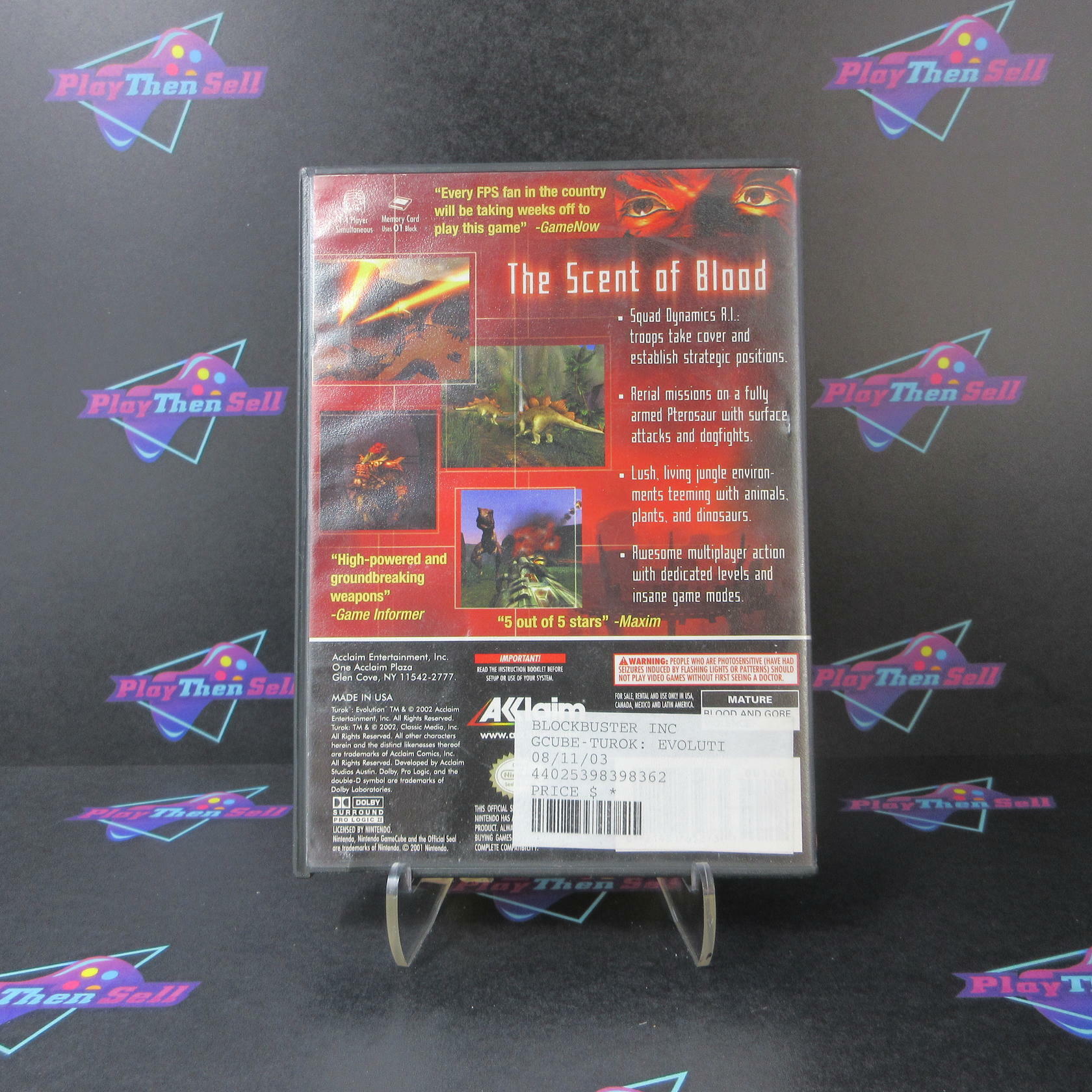 Turok Evolution Nintendo GameCube AD/NM - Very Good