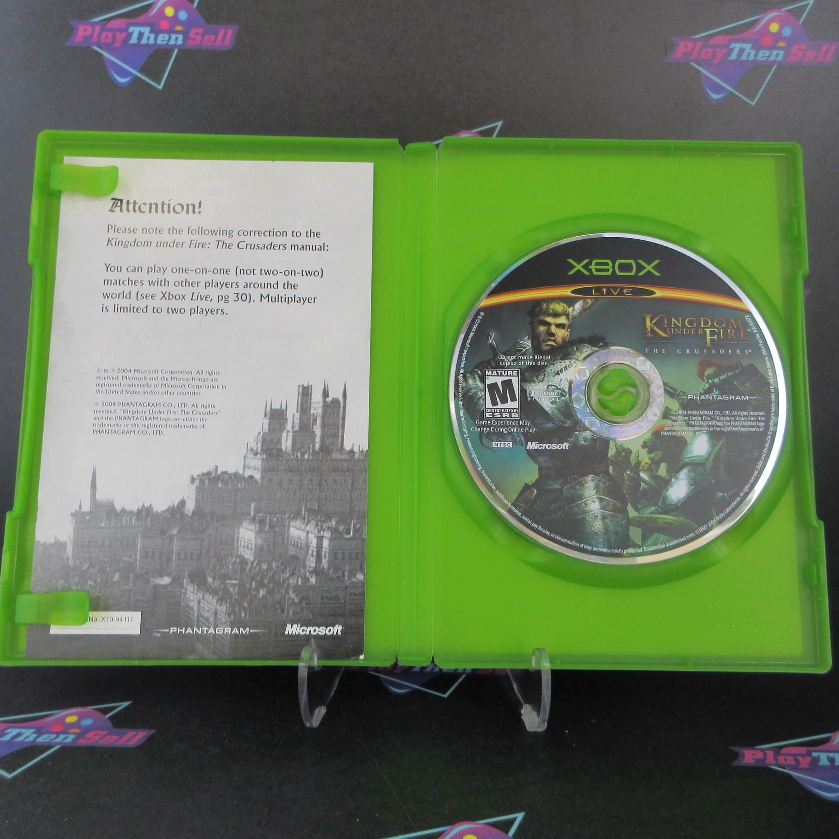 Kingdom Under Fire The Crusaders Xbox AD/NM - Very Good