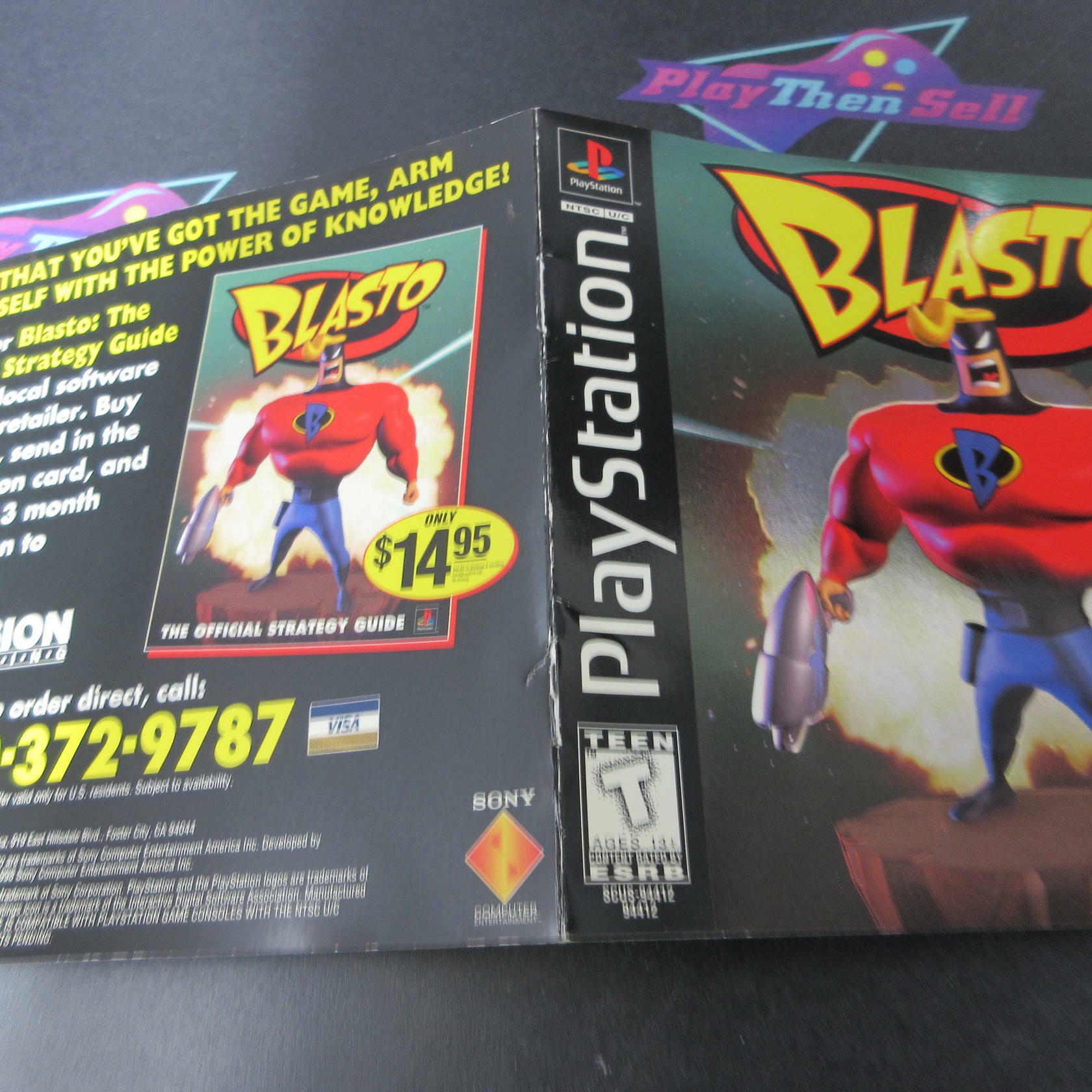 Blasto PS1 PlayStation 1 MD/DD Complete CIB - Very Good