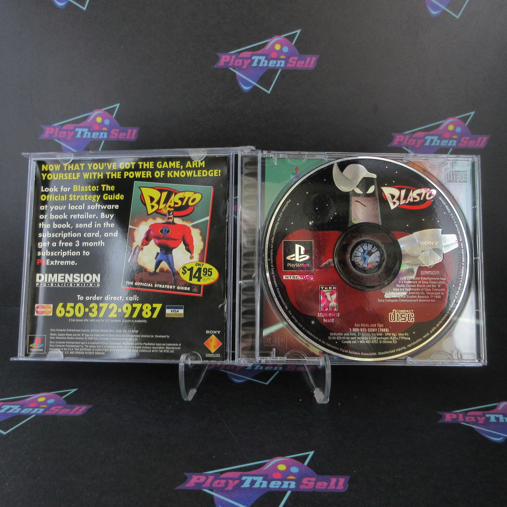 Blasto PS1 PlayStation 1 MD/DD Complete CIB - Very Good