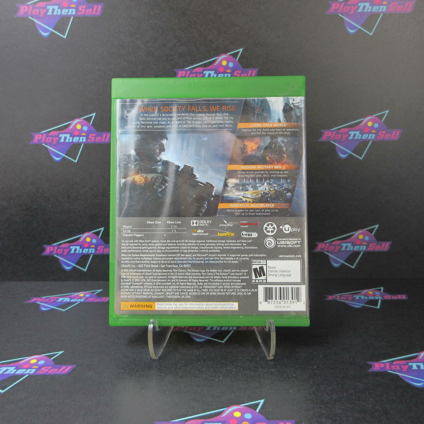 Tom Clancy's The Division Xbox One AD Complete CIB - Very Good